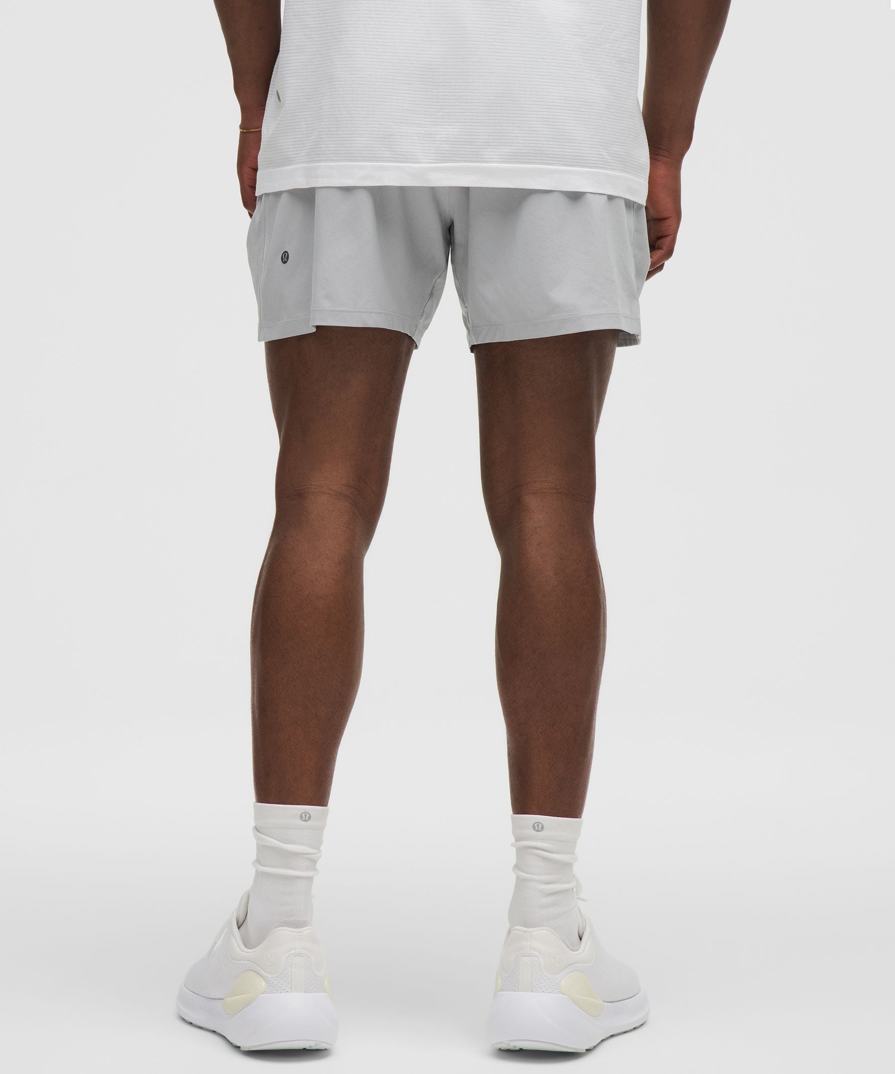 Lululemon Pace Breaker Linerless Short 5" Silver Drop