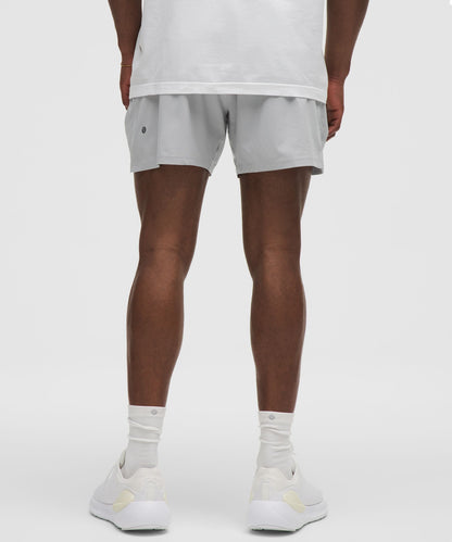 Lululemon Pace Breaker Linerless Short 5" Silver Drop