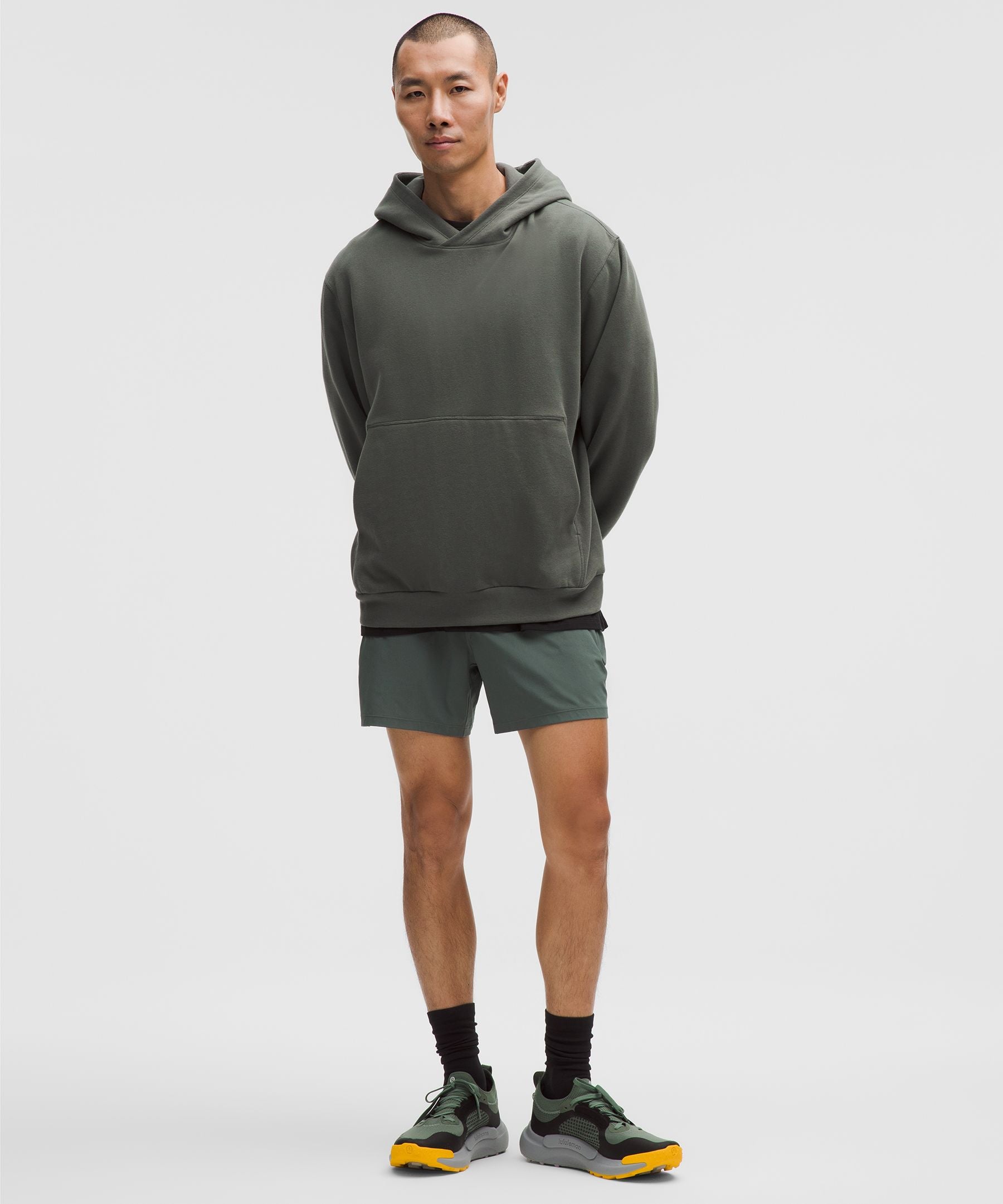 Lululemon Pace Breaker Linerless Short 5" Palm Deco