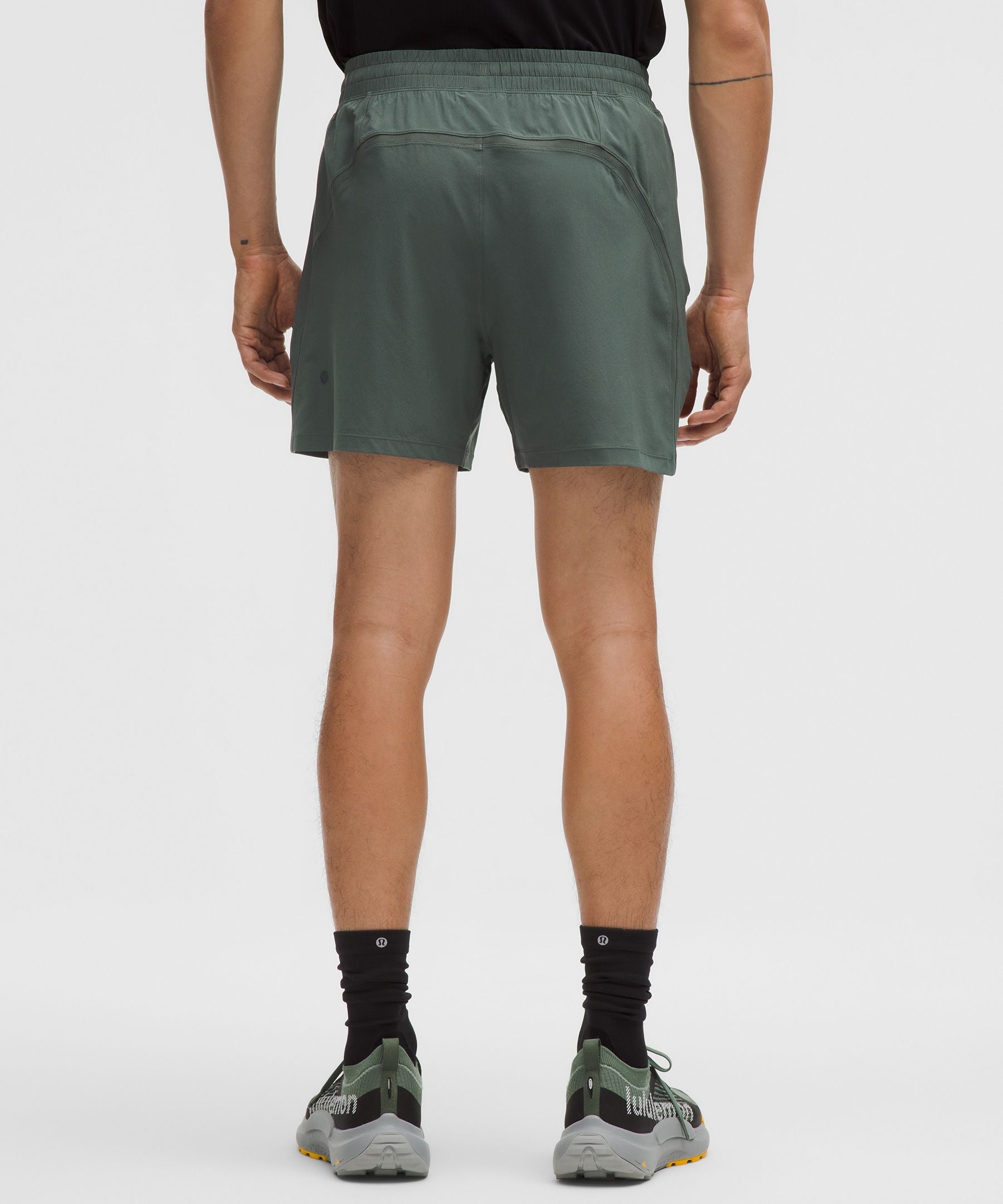 Lululemon Pace Breaker Linerless Short 5" Palm Deco