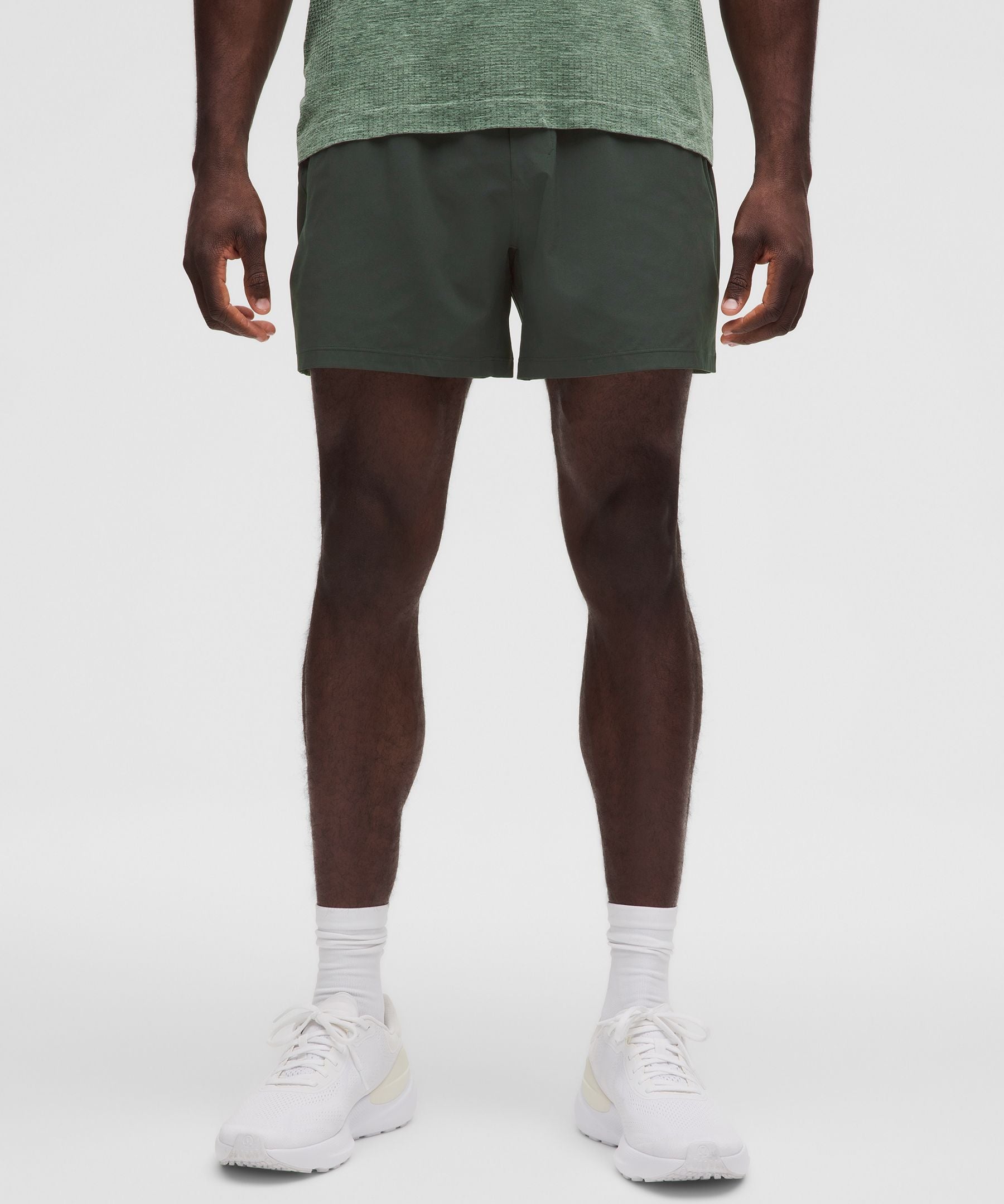 Lululemon Pace Breaker Linerless Short 5" Rainforest Green