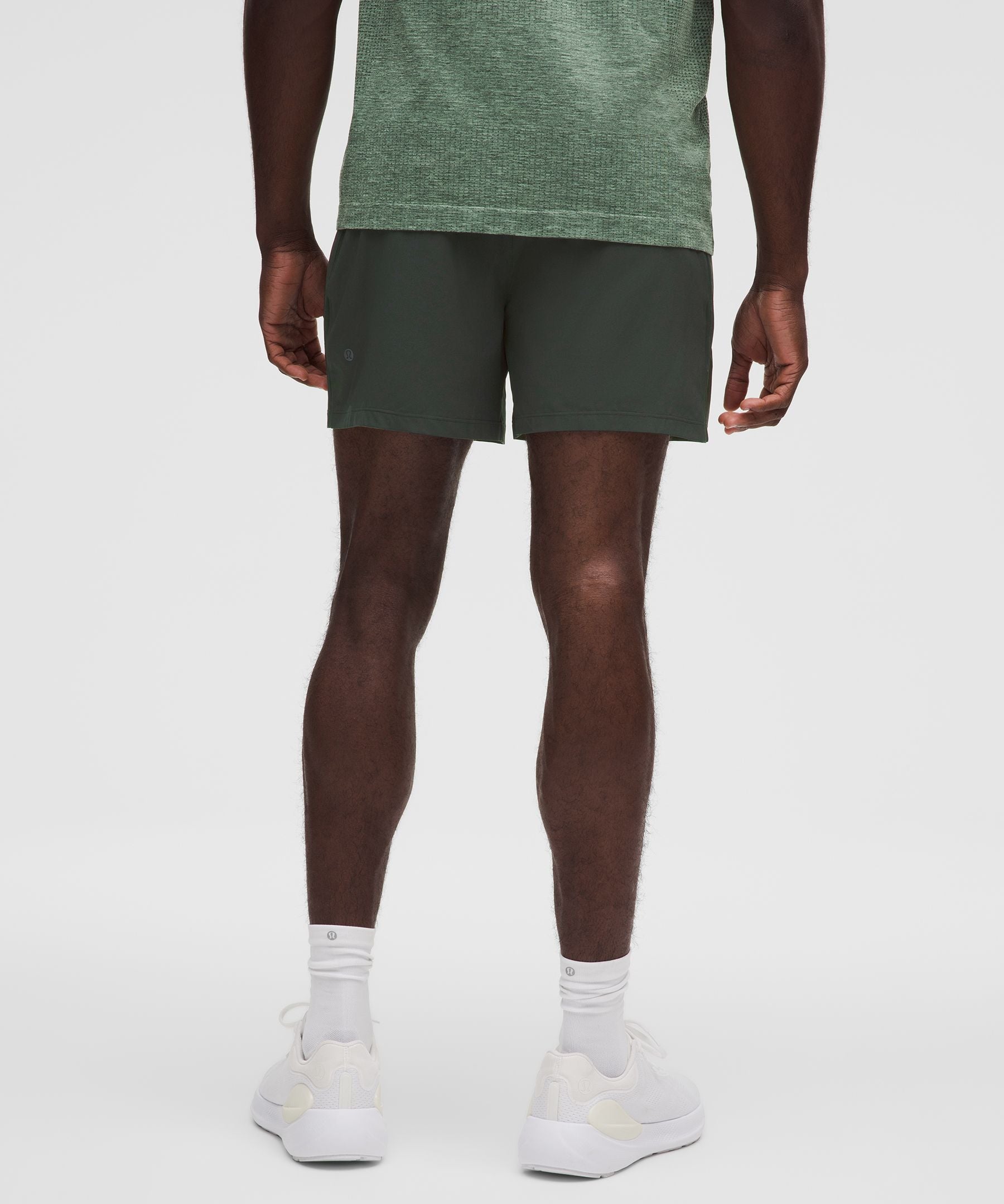 Lululemon Pace Breaker Linerless Short 5" Rainforest Green