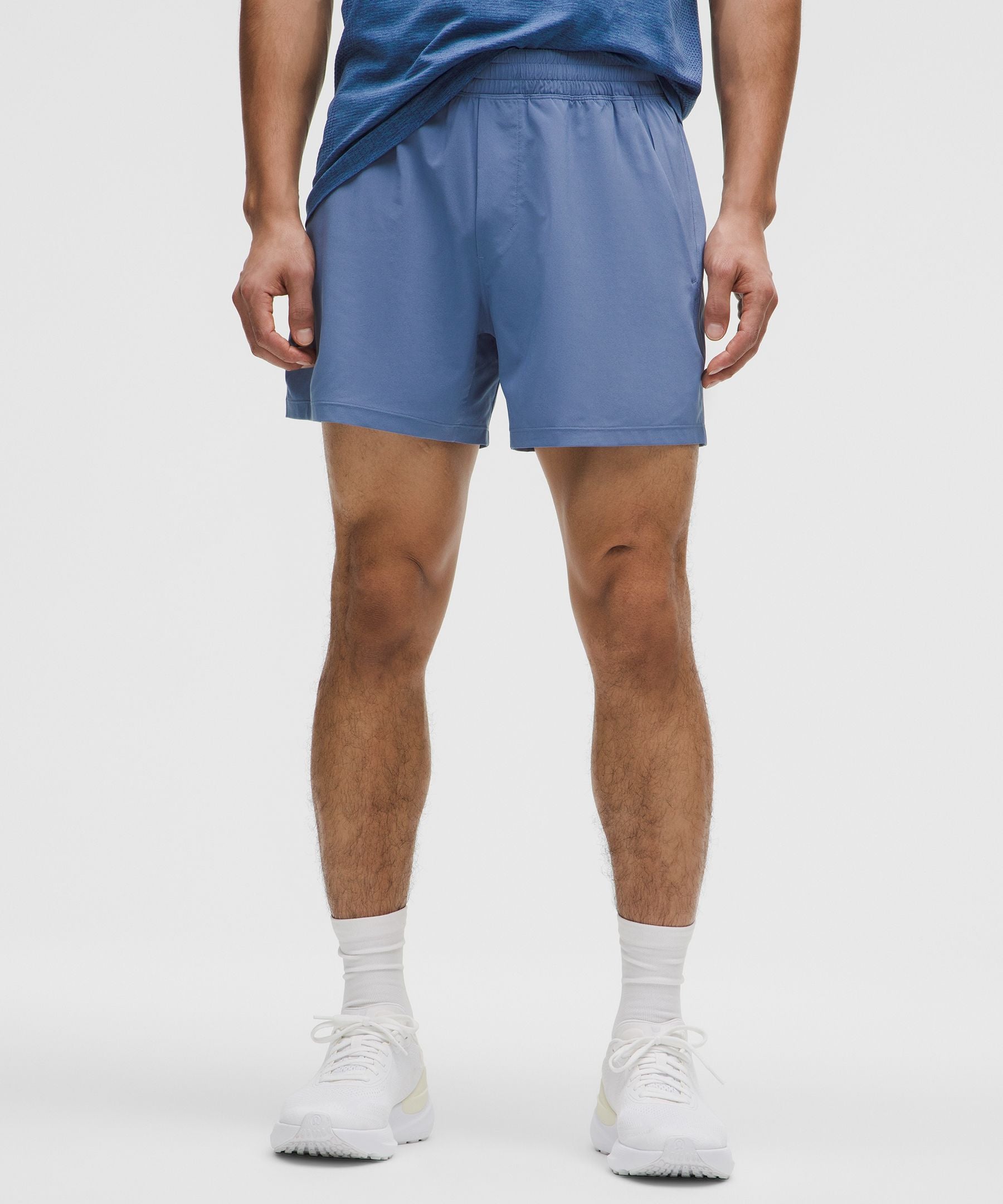 Lululemon Pace Breaker Linerless Short 5" Washed Denim
