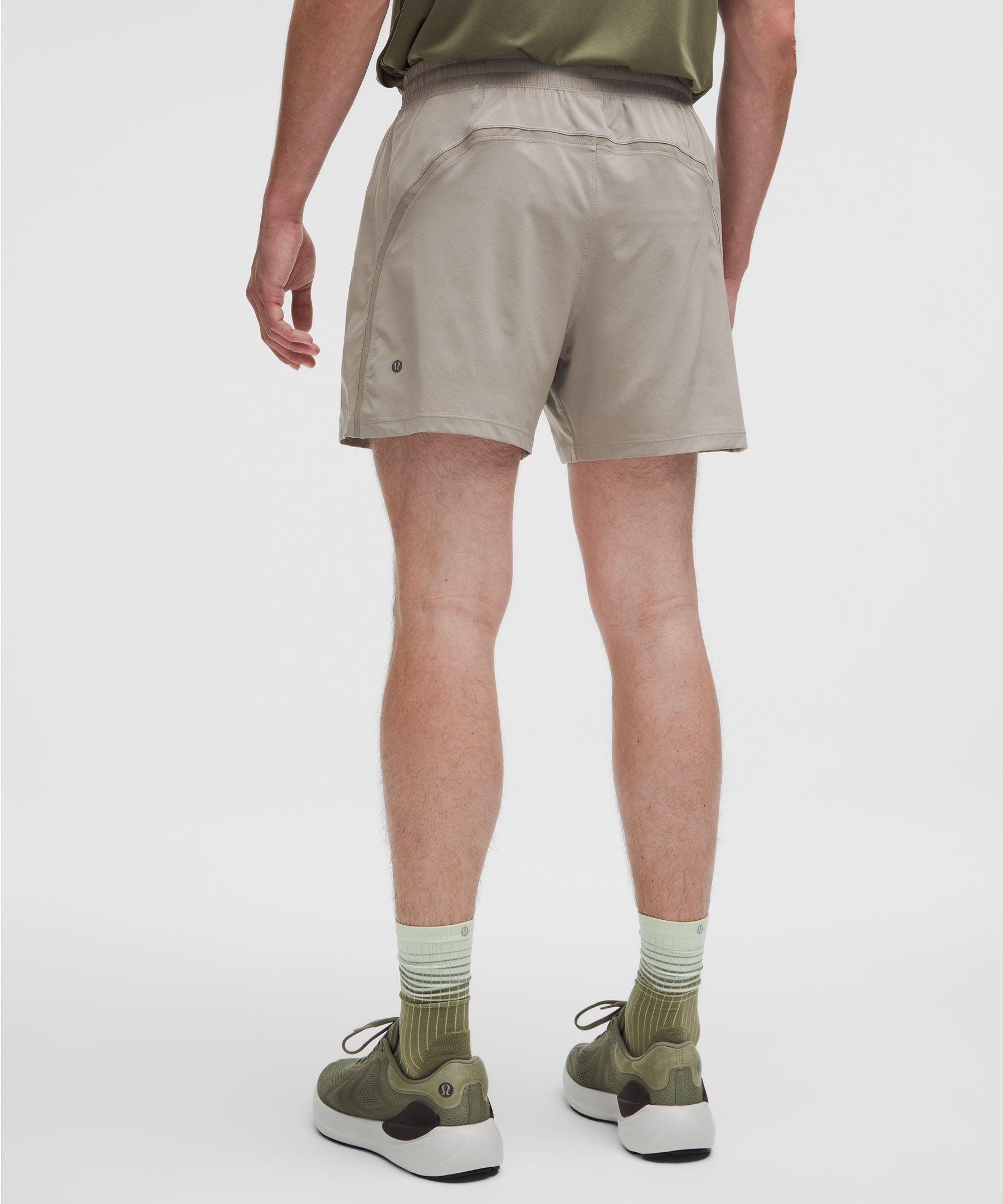 Lululemon Pace Breaker Linerless Short 5" Warm Ash Grey