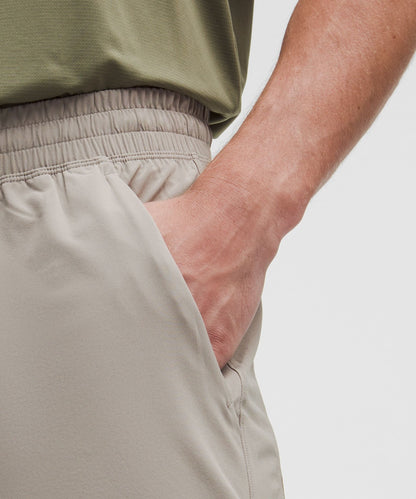 Lululemon Pace Breaker Linerless Short 5" Warm Ash Grey