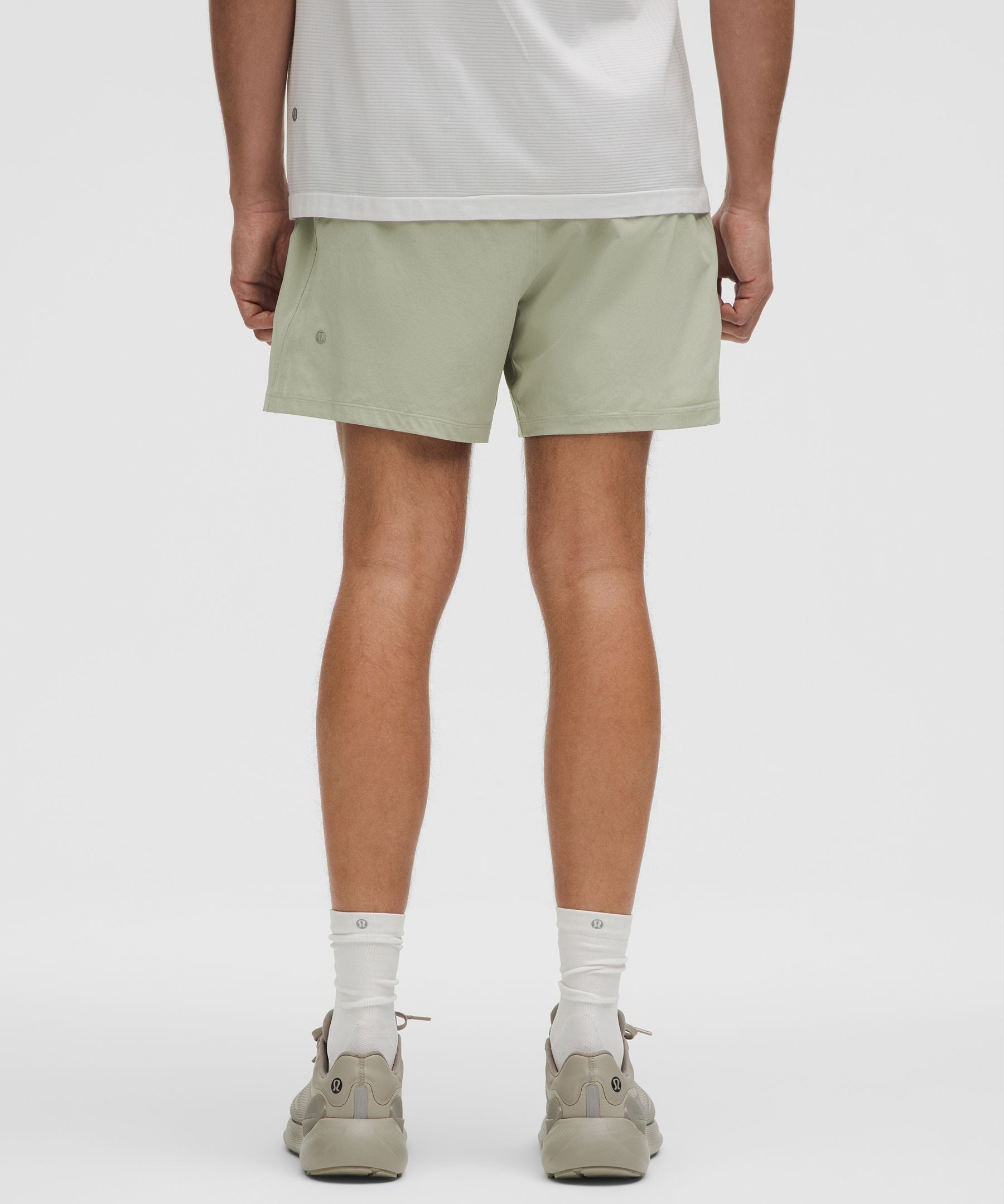 Lululemon Pace Breaker Linerless Short 5" Fog Green