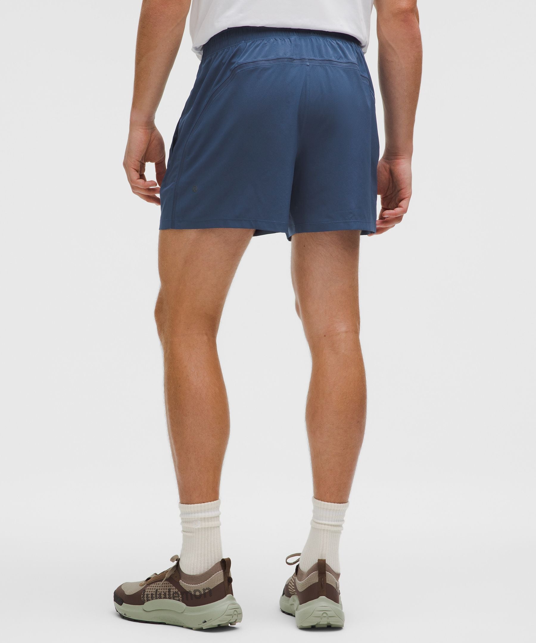 Lululemon Pace Breaker Linerless Short 5" Blue Twill