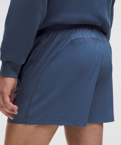Lululemon Pace Breaker Linerless Short 5" Blue Twill