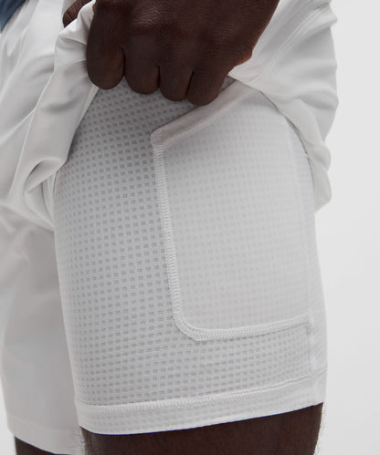 Lululemon Pace Breaker Lined Short 7" White