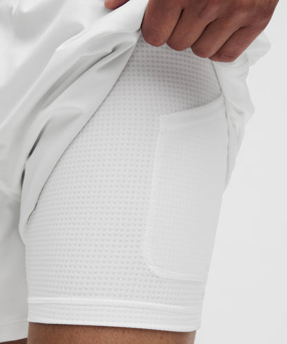 Lululemon Pace Breaker Lined Short 5" White