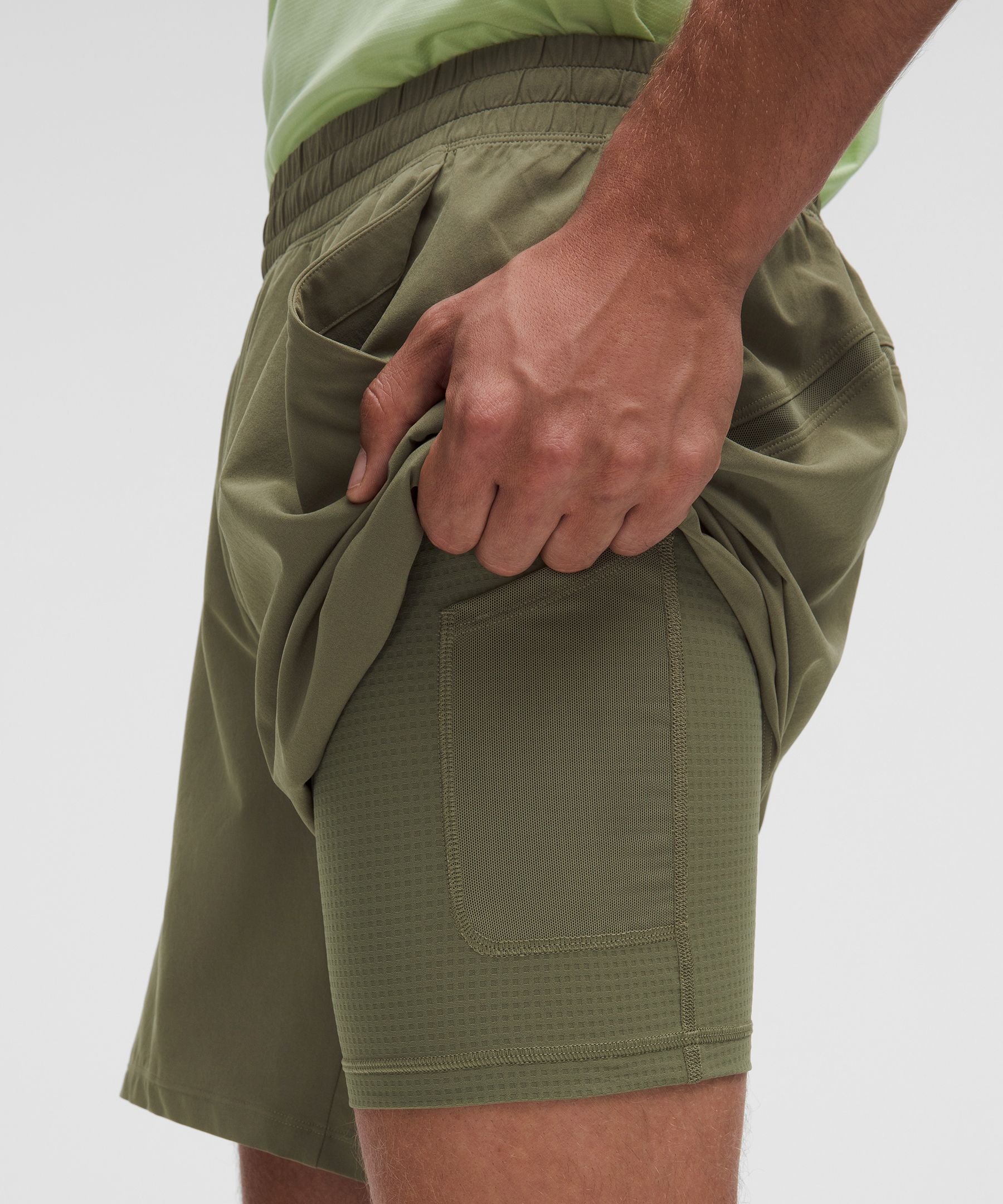 Lululemon Pace Breaker Lined Short 7" Bay Leaf