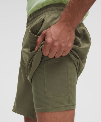 Lululemon Pace Breaker Lined Short 7" Bay Leaf