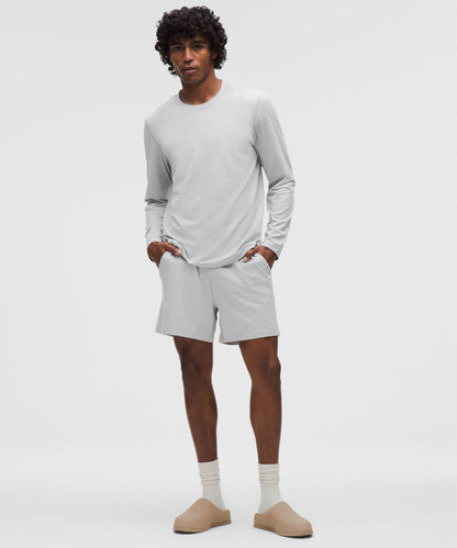 Lululemon Soft Jersey Short 5" Heathered Vapor/Heathered Silver Drop