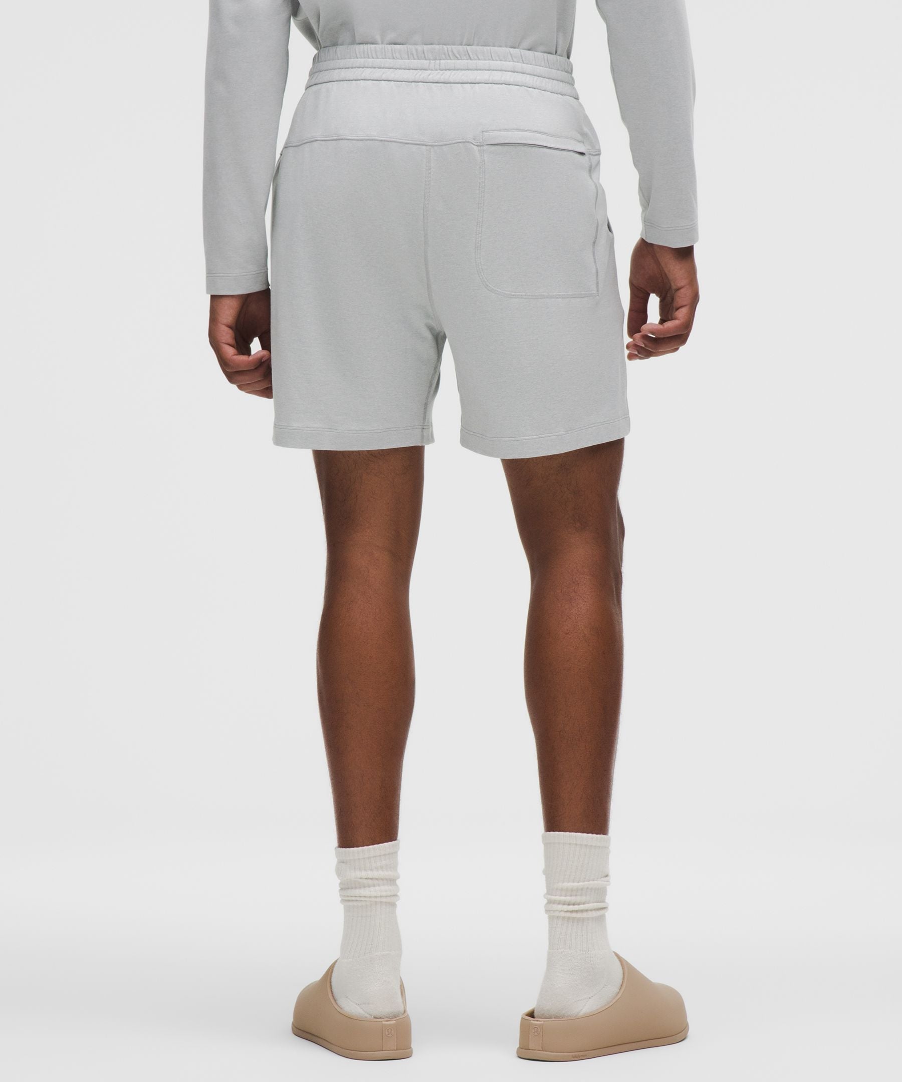 Lululemon Soft Jersey Short 5" Heathered Vapor/Heathered Silver Drop