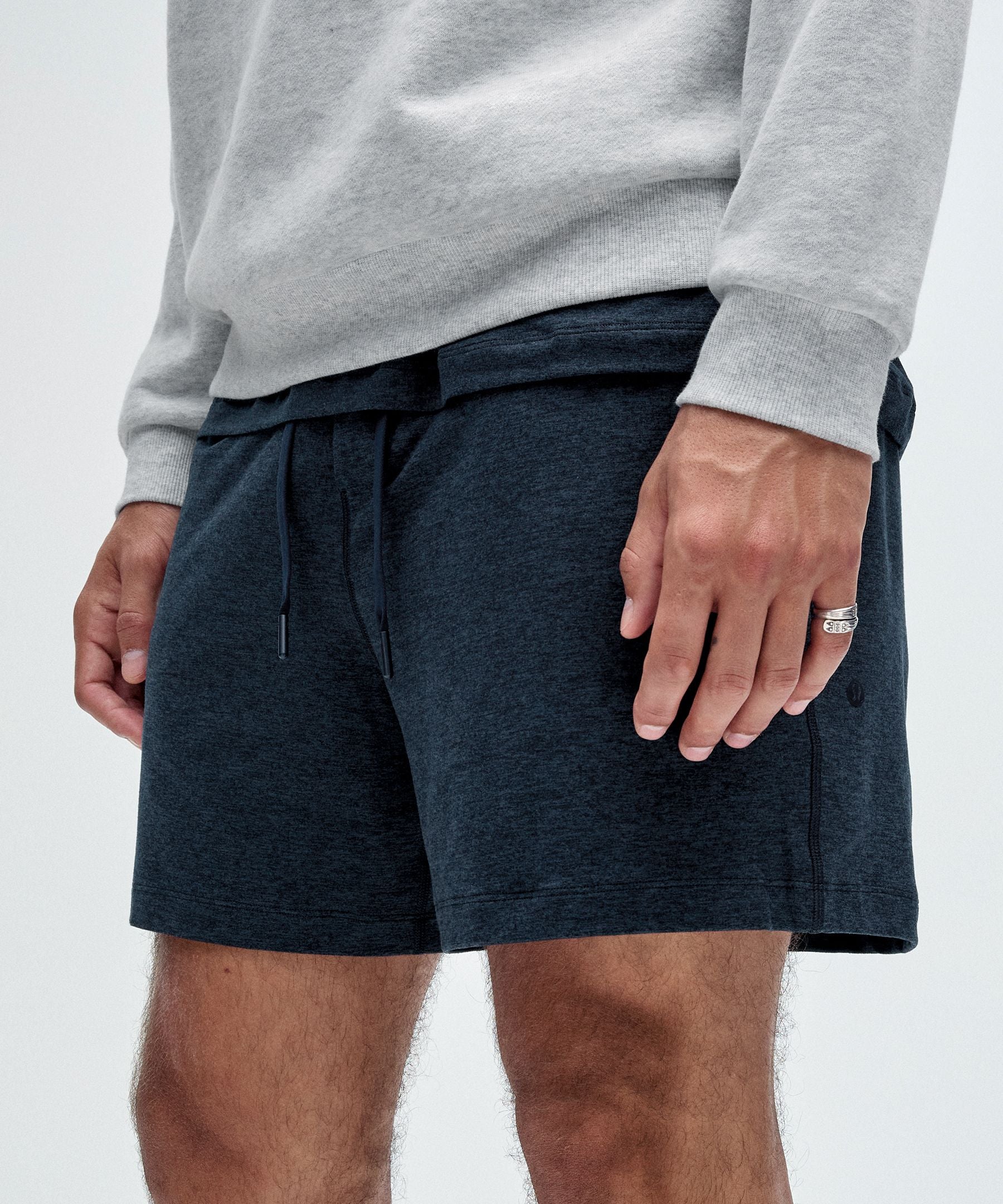 Lululemon Soft Jersey Short 5" Heathered Classic Navy/Heathered True Navy