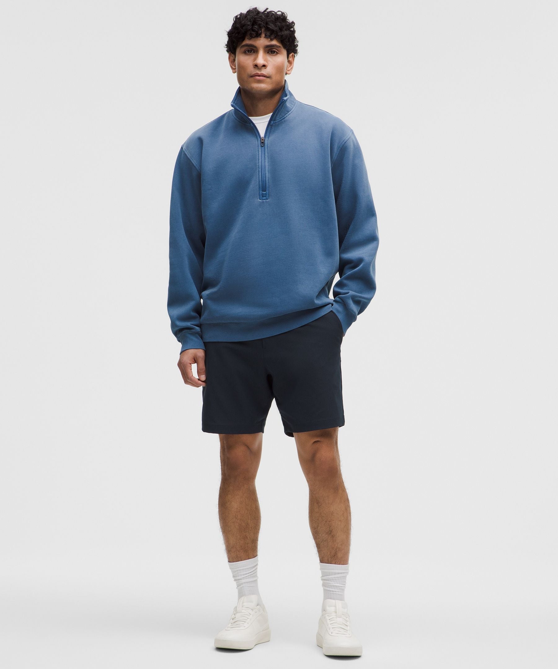 Lululemon ABC Classic-Fit Short 7" *WovenAir True Navy