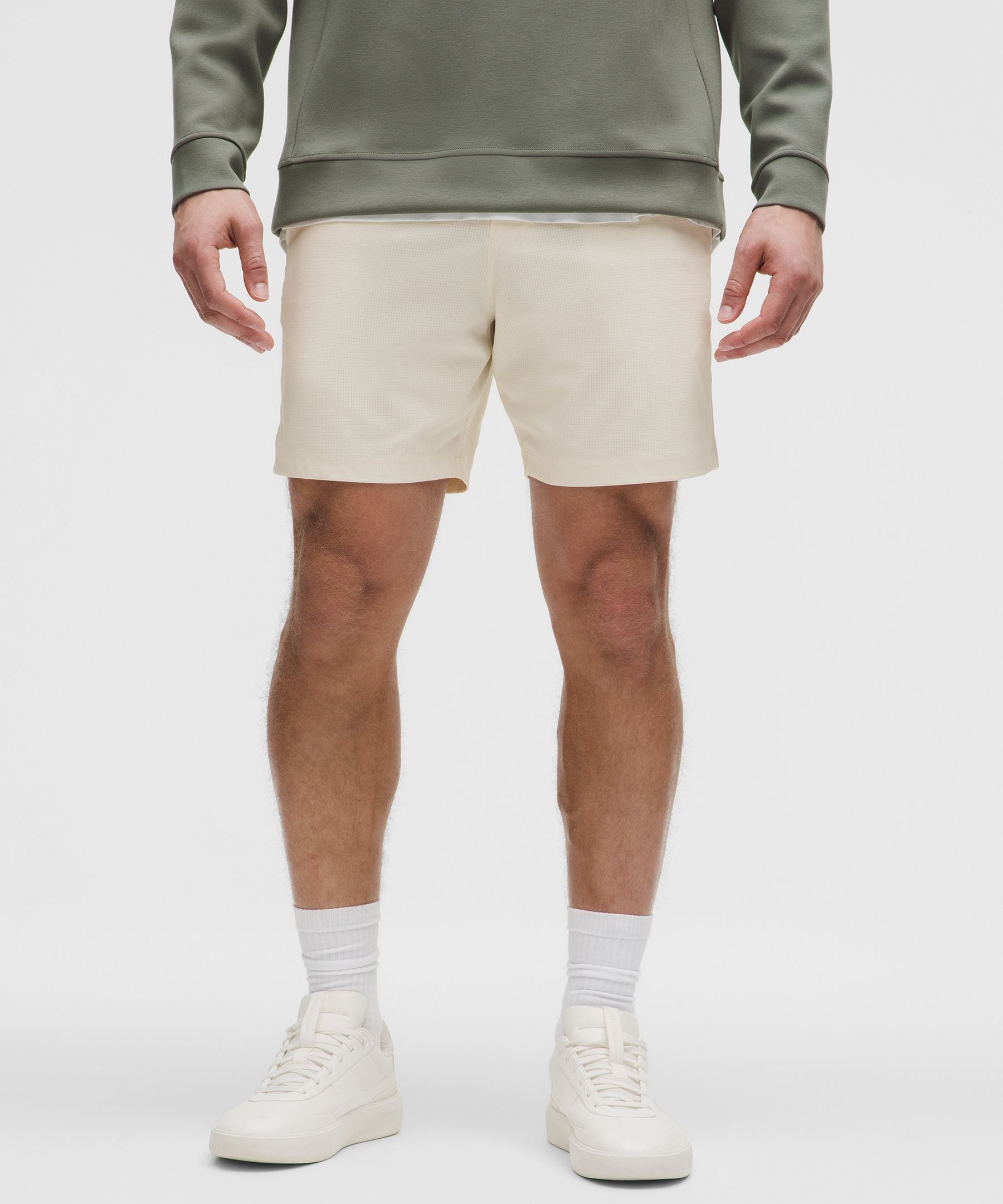 Lululemon ABC Classic-Fit Short 7" *WovenAir Light Ivory