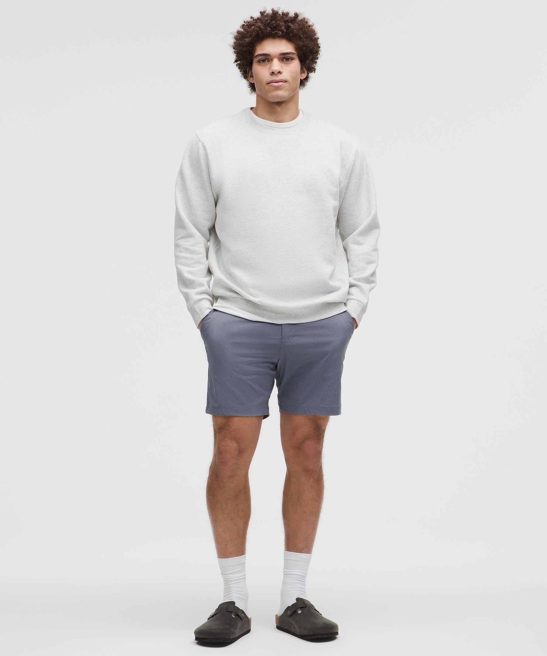 Lululemon ABC Classic-Fit Short 7" *WovenAir Solar Grey
