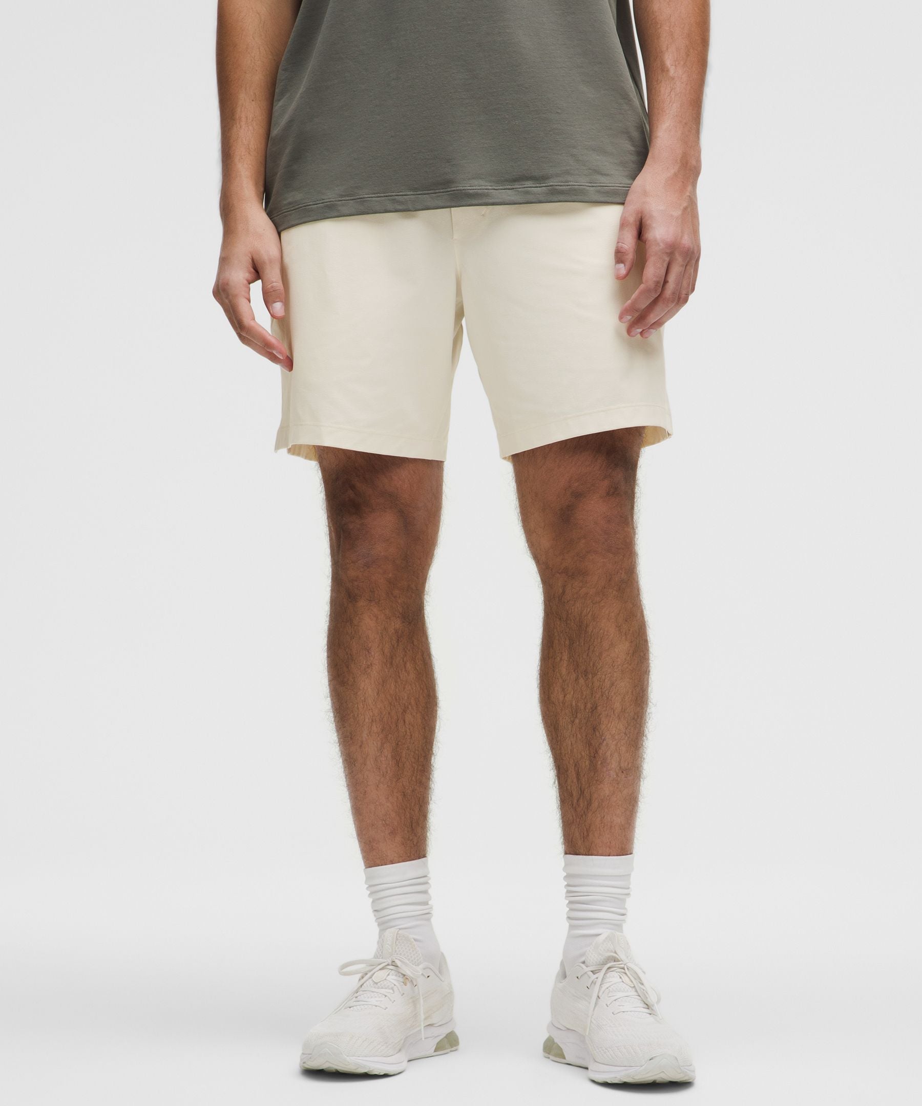 Lululemon Zeroed In Linerless Short 7" Light Ivory