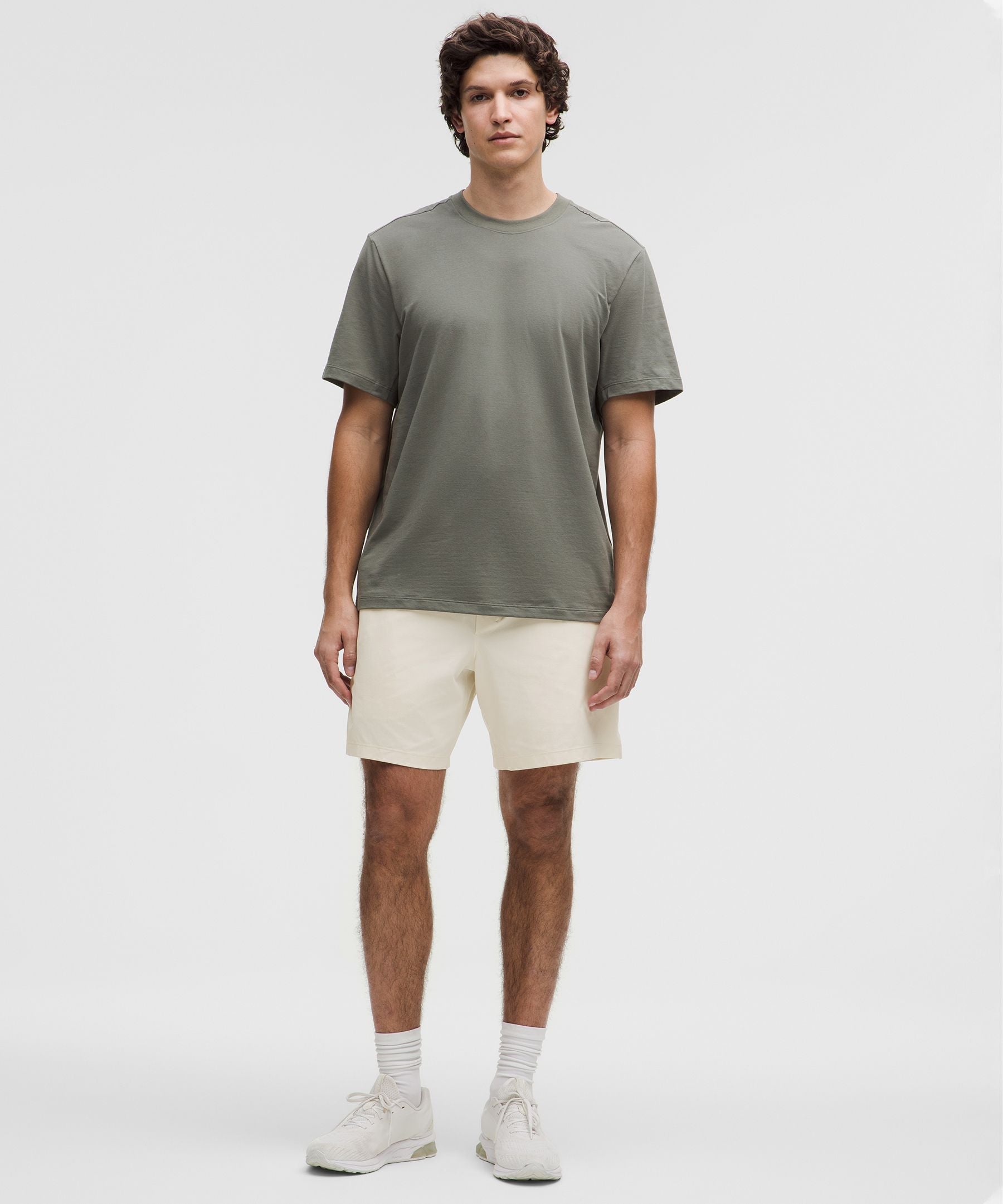 Lululemon Zeroed In Linerless Short 7" Light Ivory