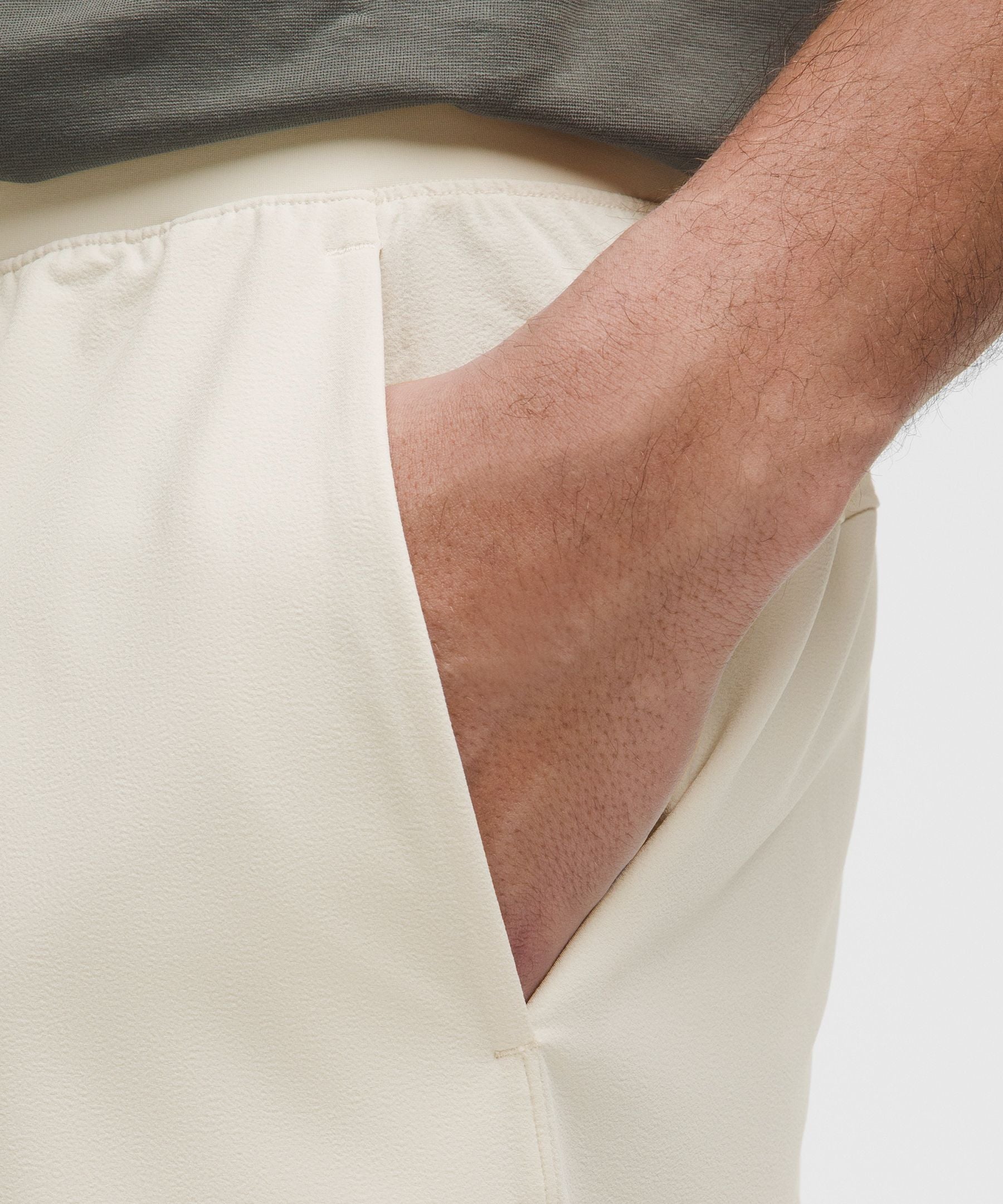 Lululemon Zeroed In Linerless Short 7" Light Ivory