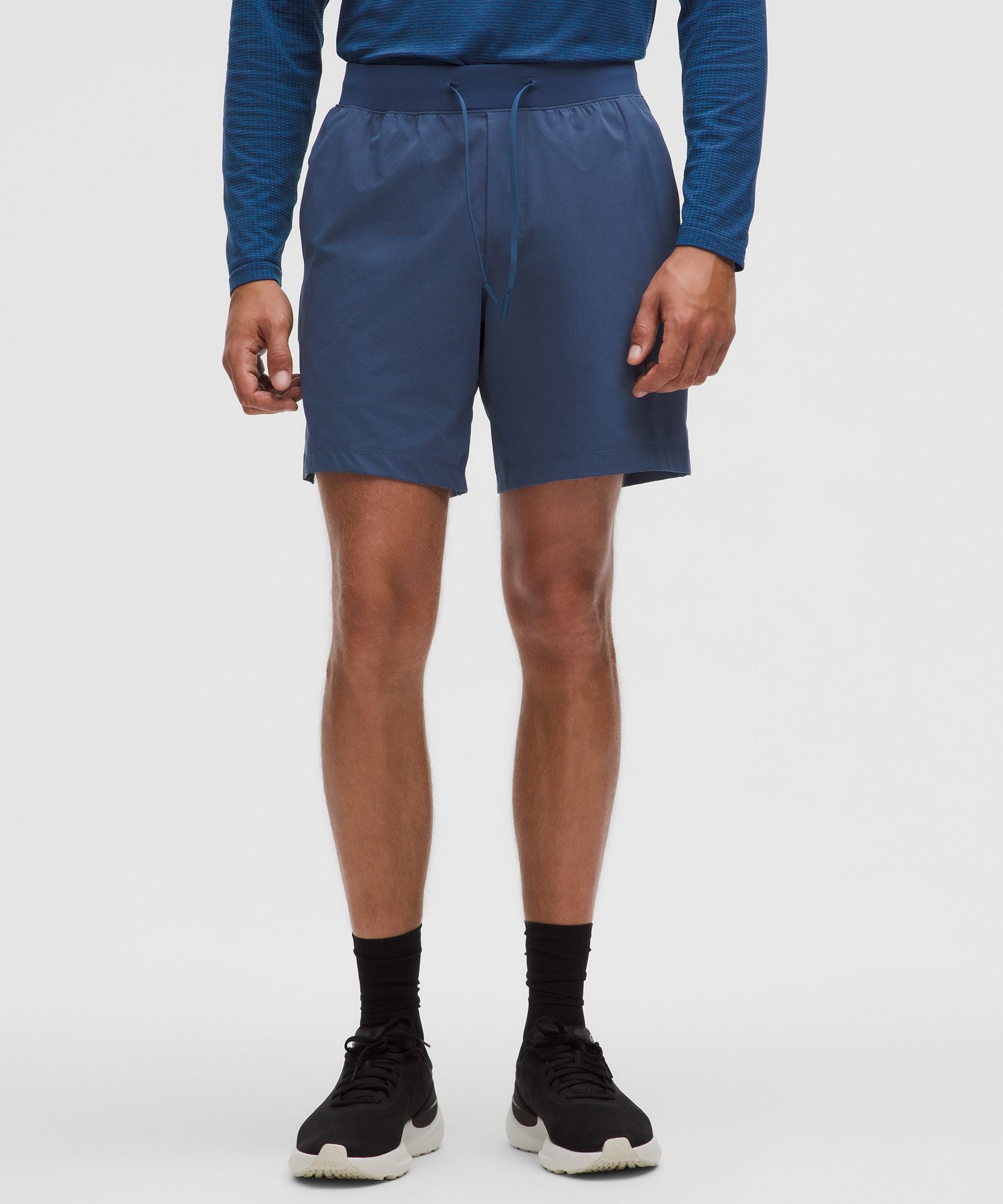 Lululemon Zeroed In Linerless Short 7" Blue Twill
