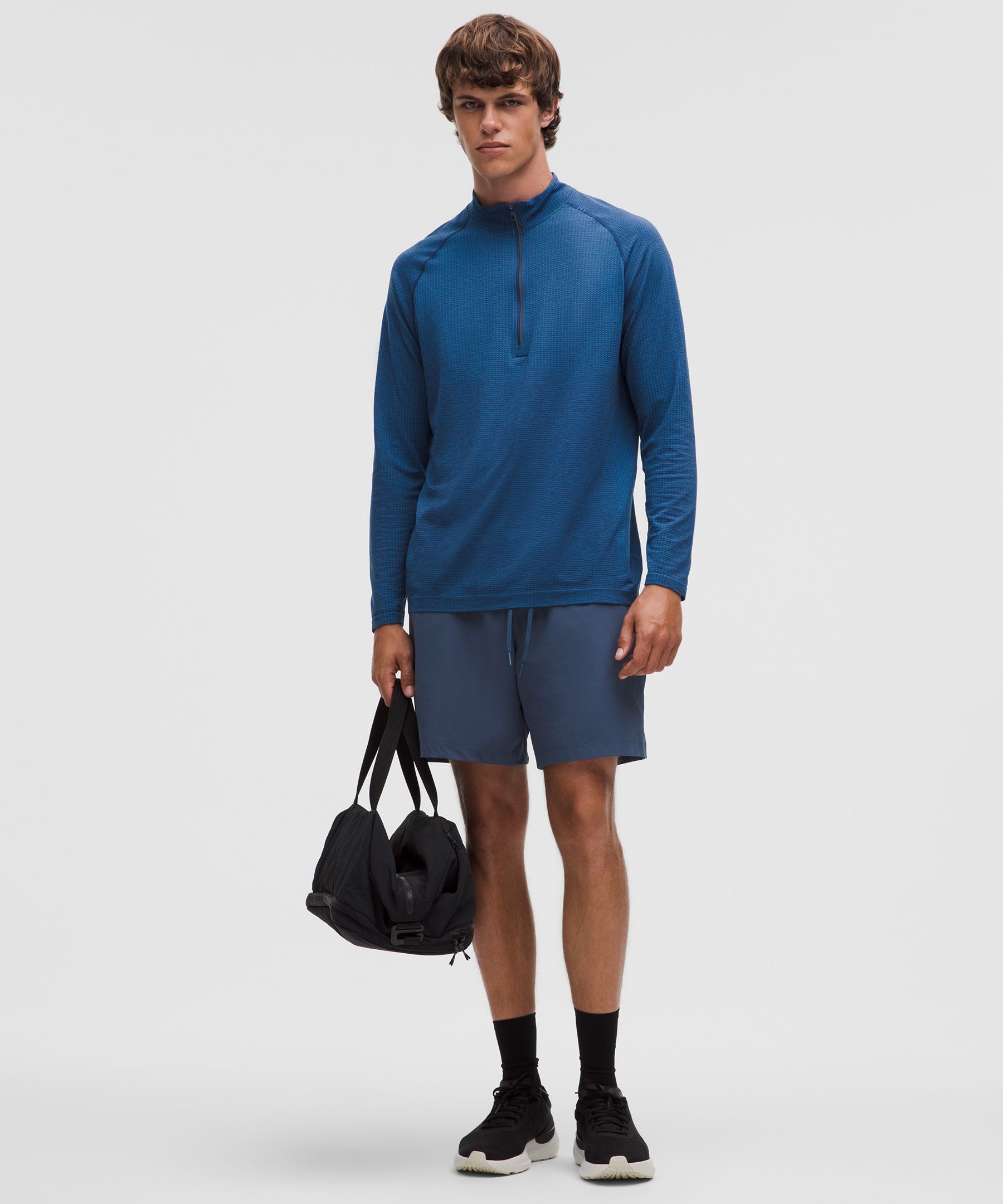 Lululemon Zeroed In Linerless Short 7" Blue Twill