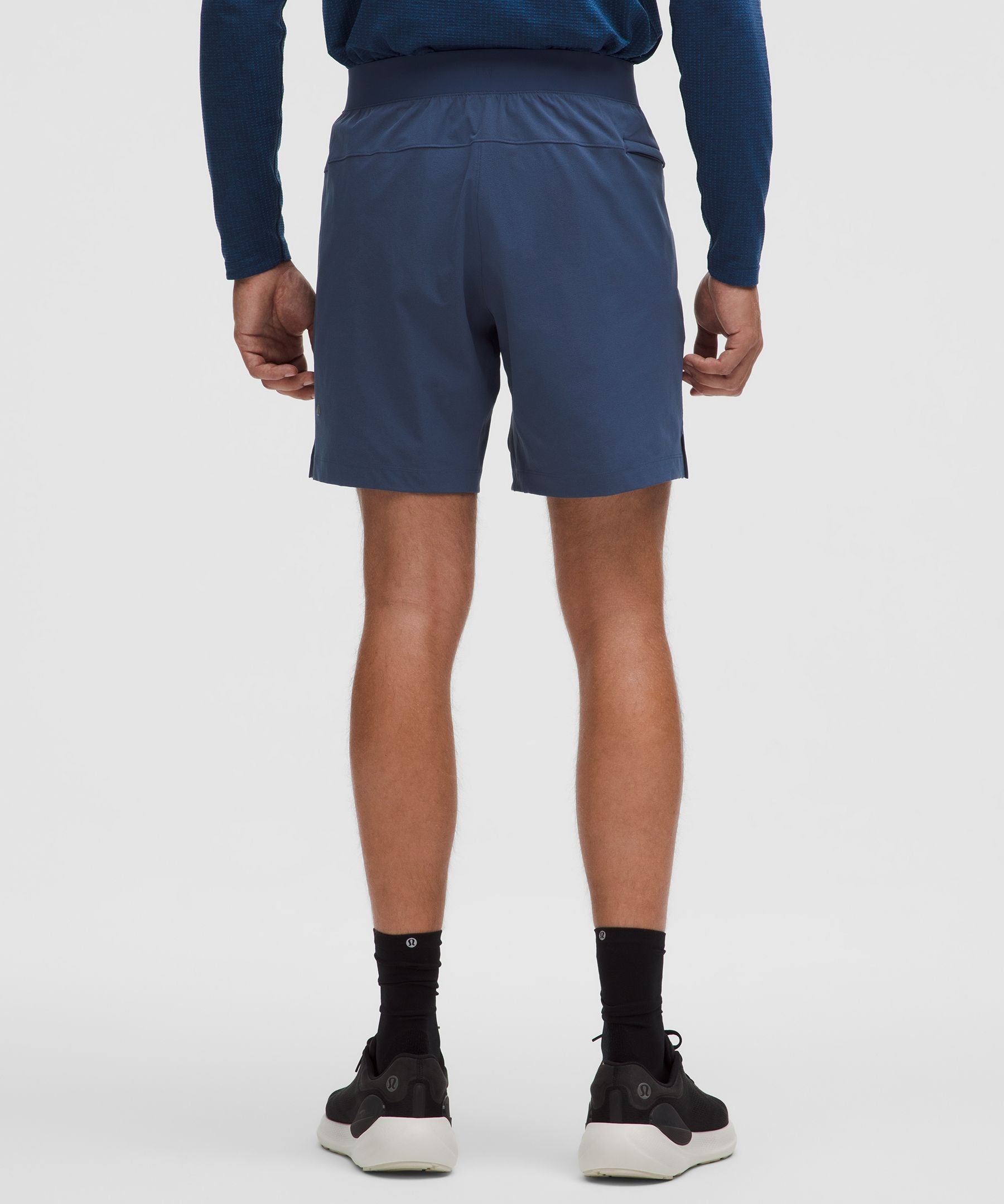 Lululemon Zeroed In Linerless Short 7" Blue Twill