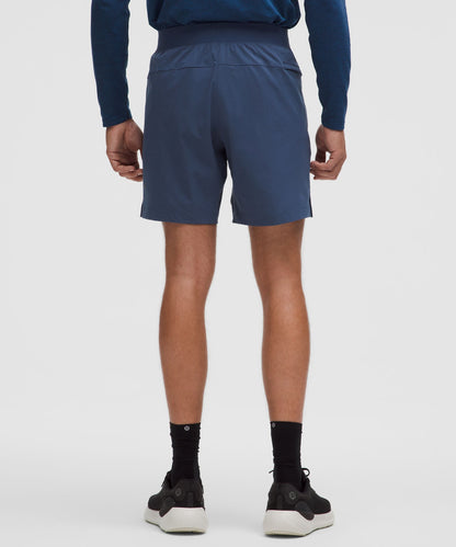 Lululemon Zeroed In Linerless Short 7" Blue Twill