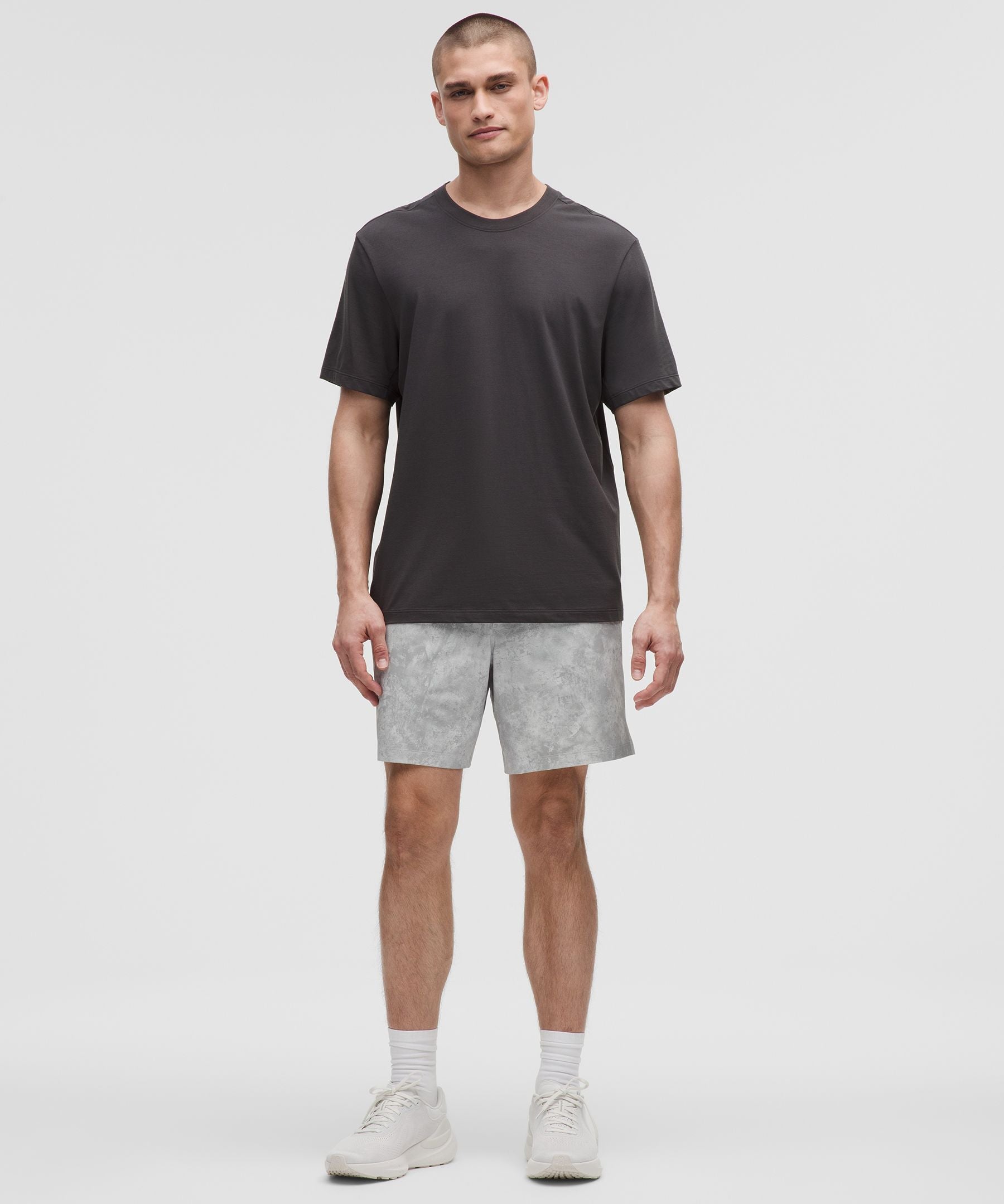 Lululemon Zeroed In Linerless Short 7" Carbon Crunch Vapor Multi