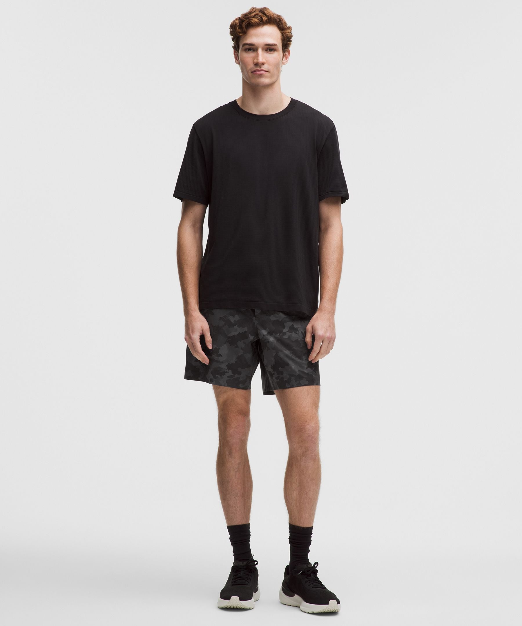 Lululemon Zeroed In Linerless Short 7" Thawed Camo Black Multi