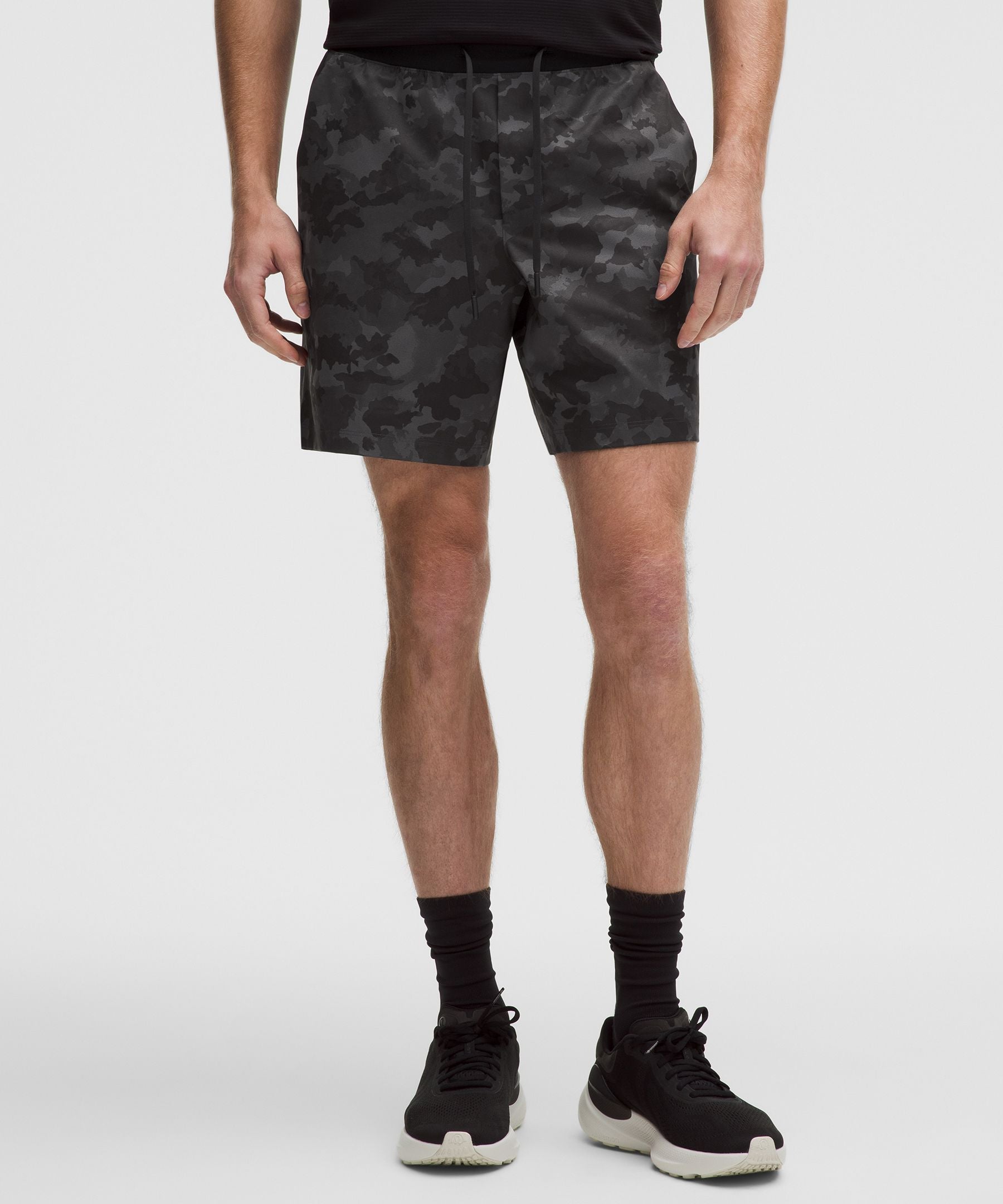 Lululemon Zeroed In Linerless Short 7" Thawed Camo Black Multi