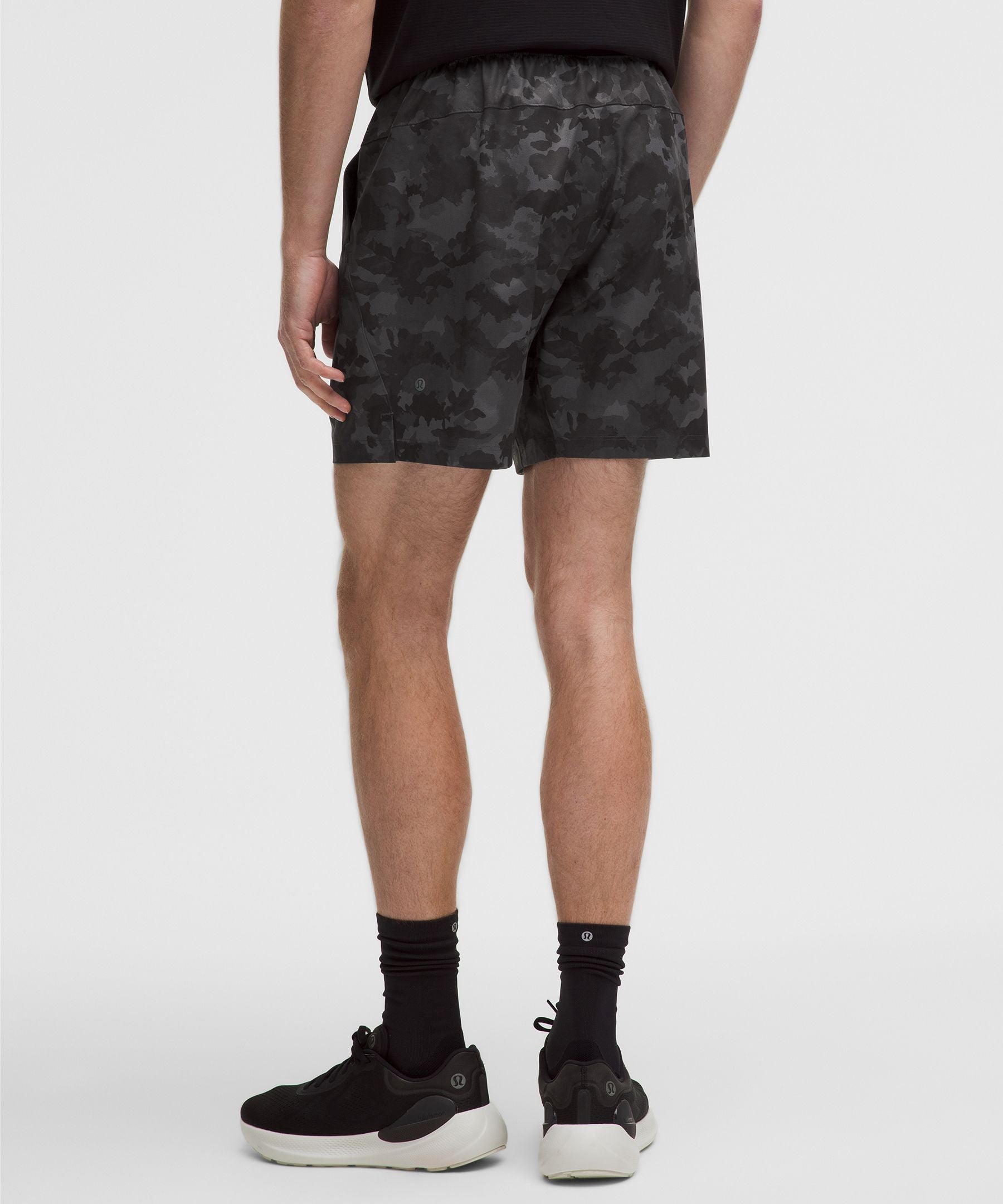 Lululemon Zeroed In Linerless Short 7" Thawed Camo Black Multi