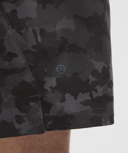 Lululemon Zeroed In Linerless Short 7" Thawed Camo Black Multi