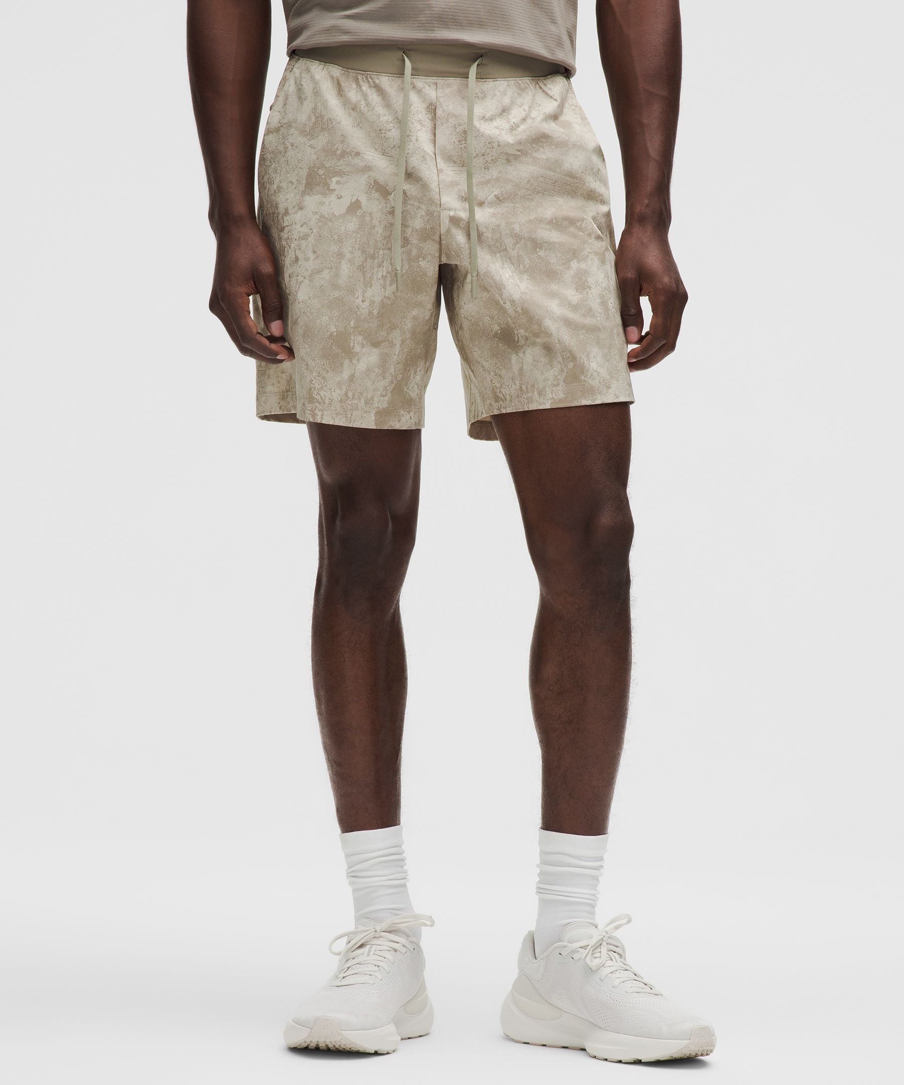 Lululemon Zeroed In Linerless Short 7" Carbon Crunch Sheer Oak Multi