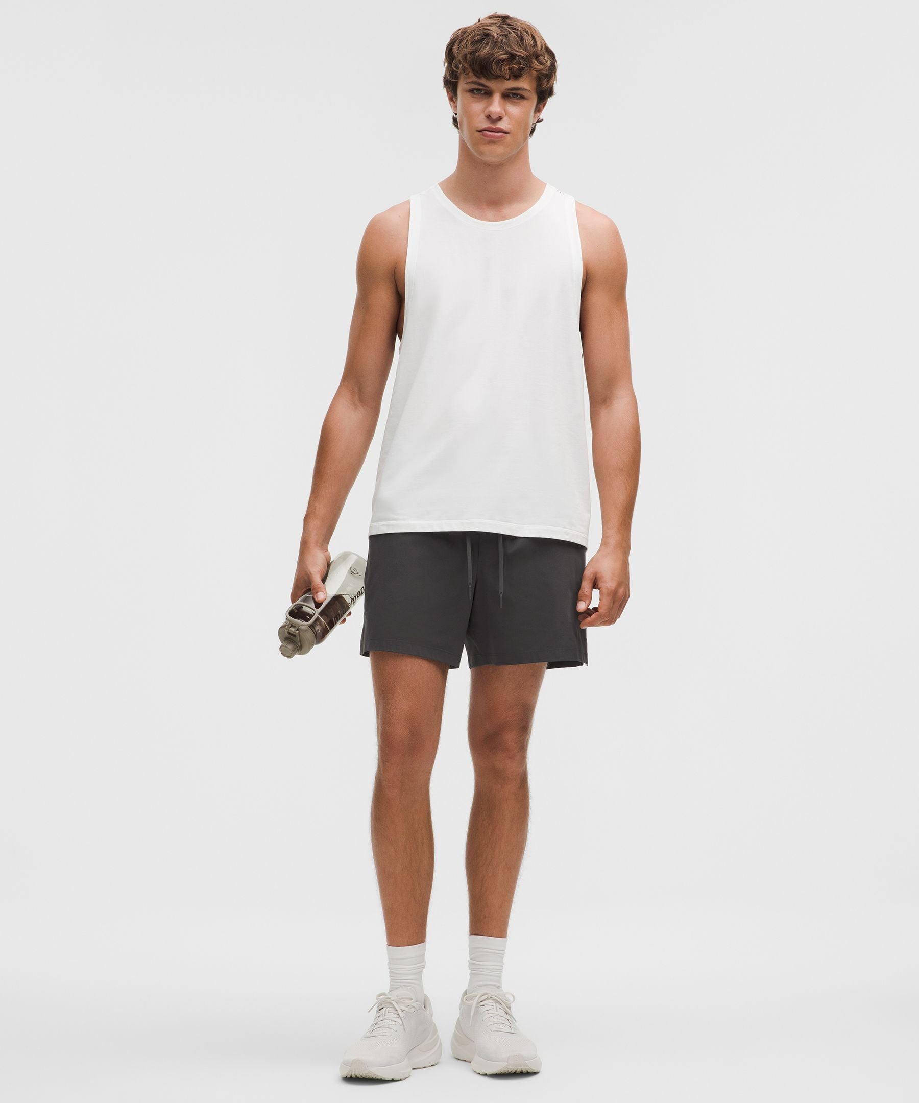 Lululemon Zeroed In Linerless Short 5" Graphite Grey