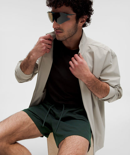 Lululemon Zeroed In Linerless Short 5" Rainforest Green