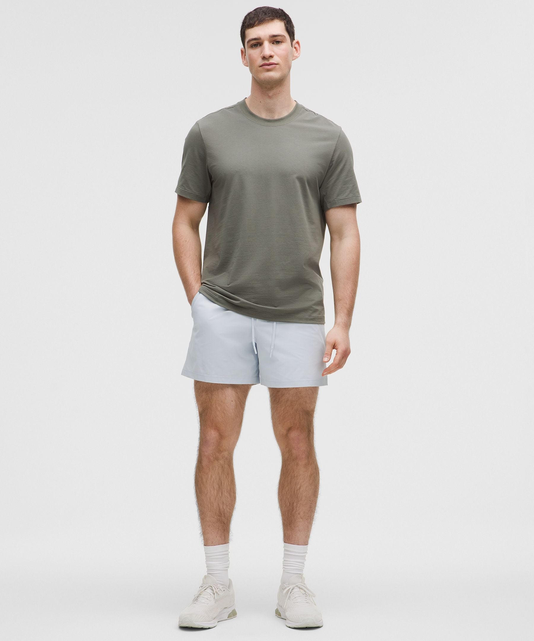Lululemon Zeroed In Linerless Short 5" Starch Blue