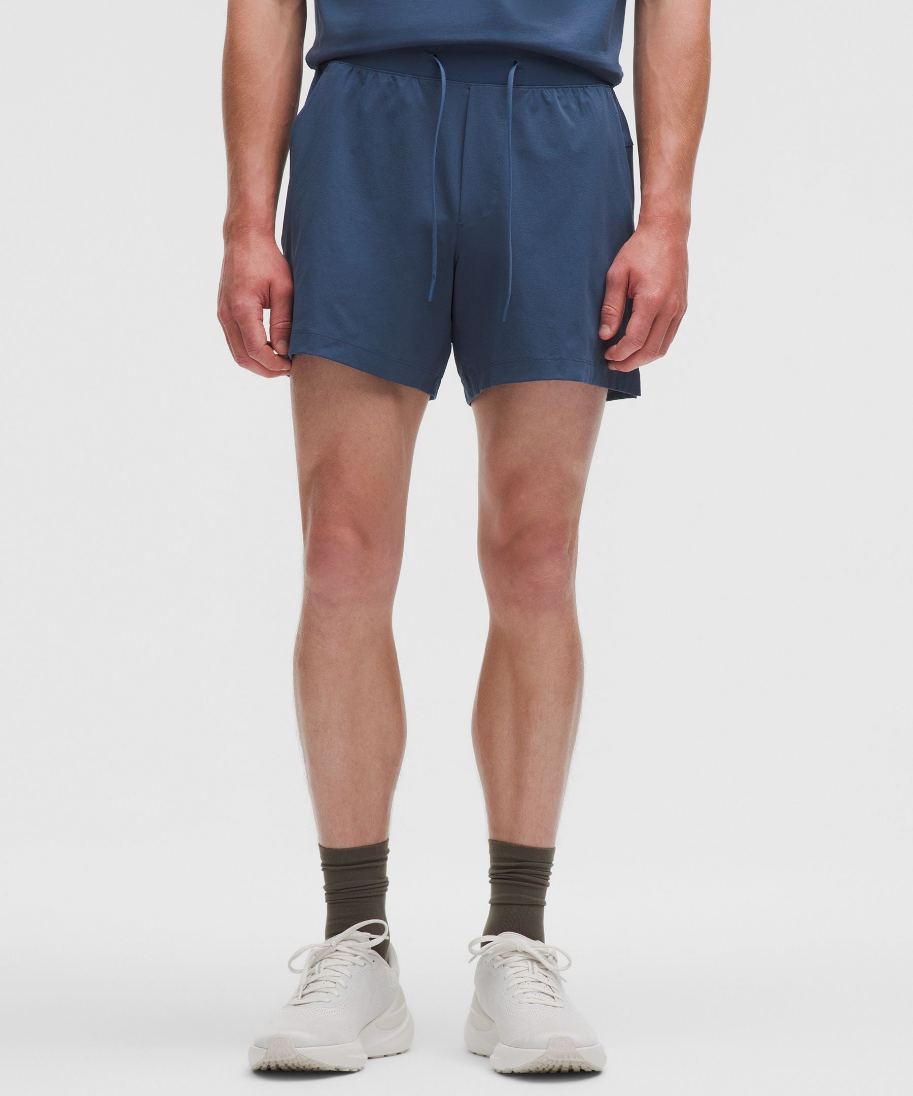 Lululemon Zeroed In Linerless Short 5" Blue Twill