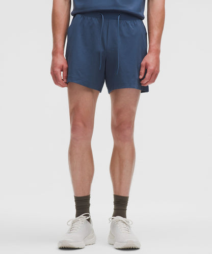 Lululemon Zeroed In Linerless Short 5" Blue Twill