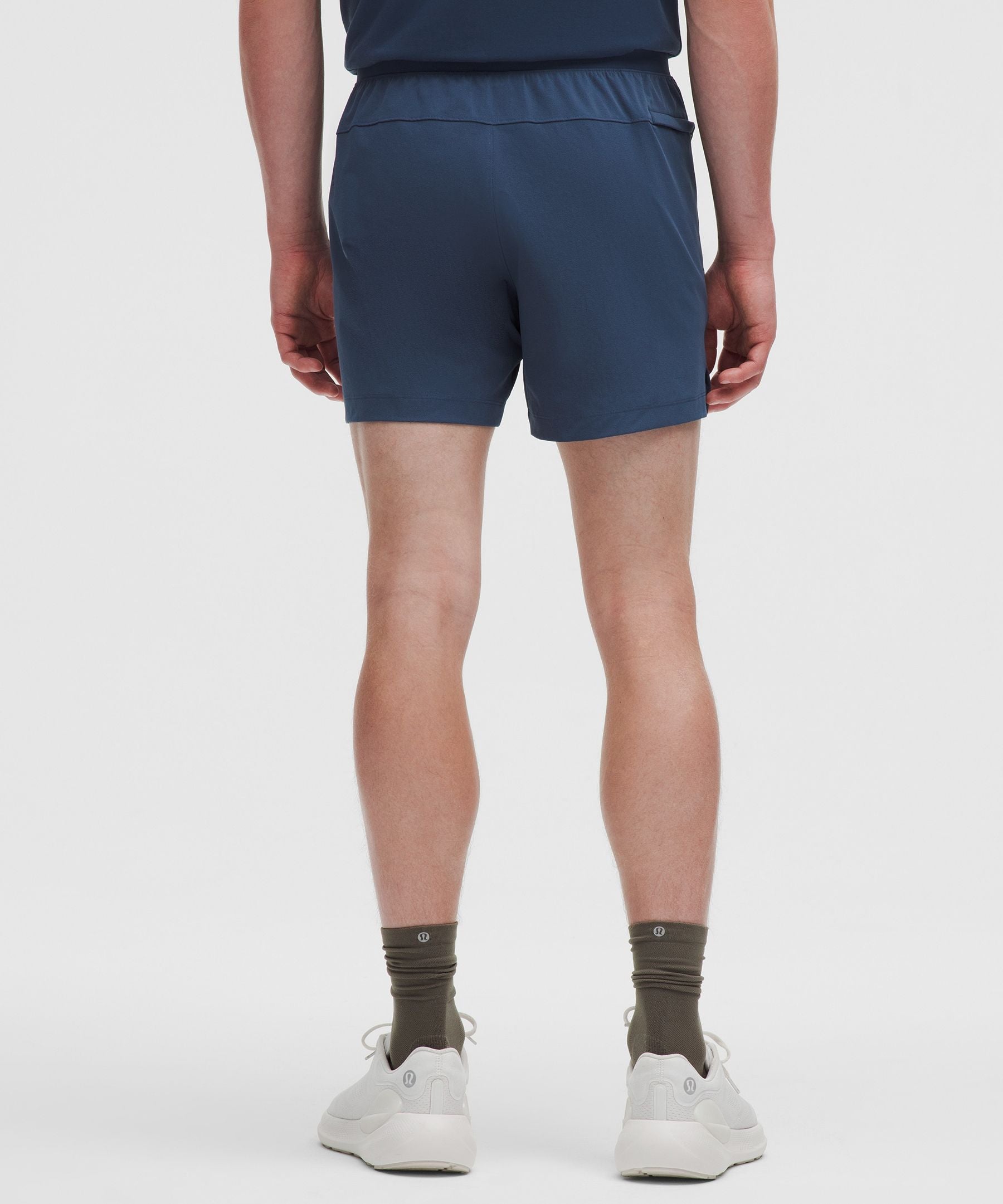 Lululemon Zeroed In Linerless Short 5" Blue Twill