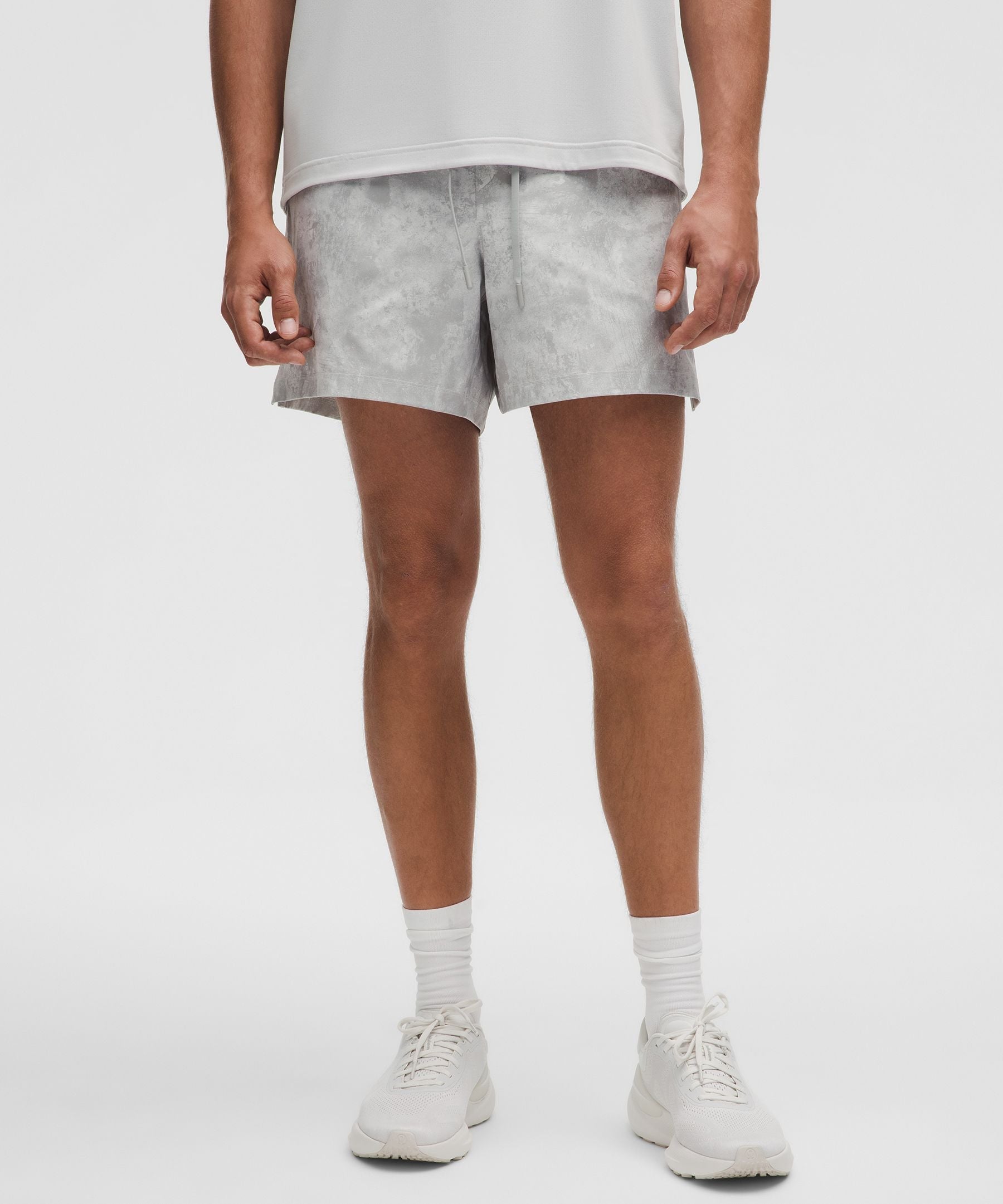 Lululemon Zeroed In Linerless Short 5" Carbon Crunch Vapor Multi
