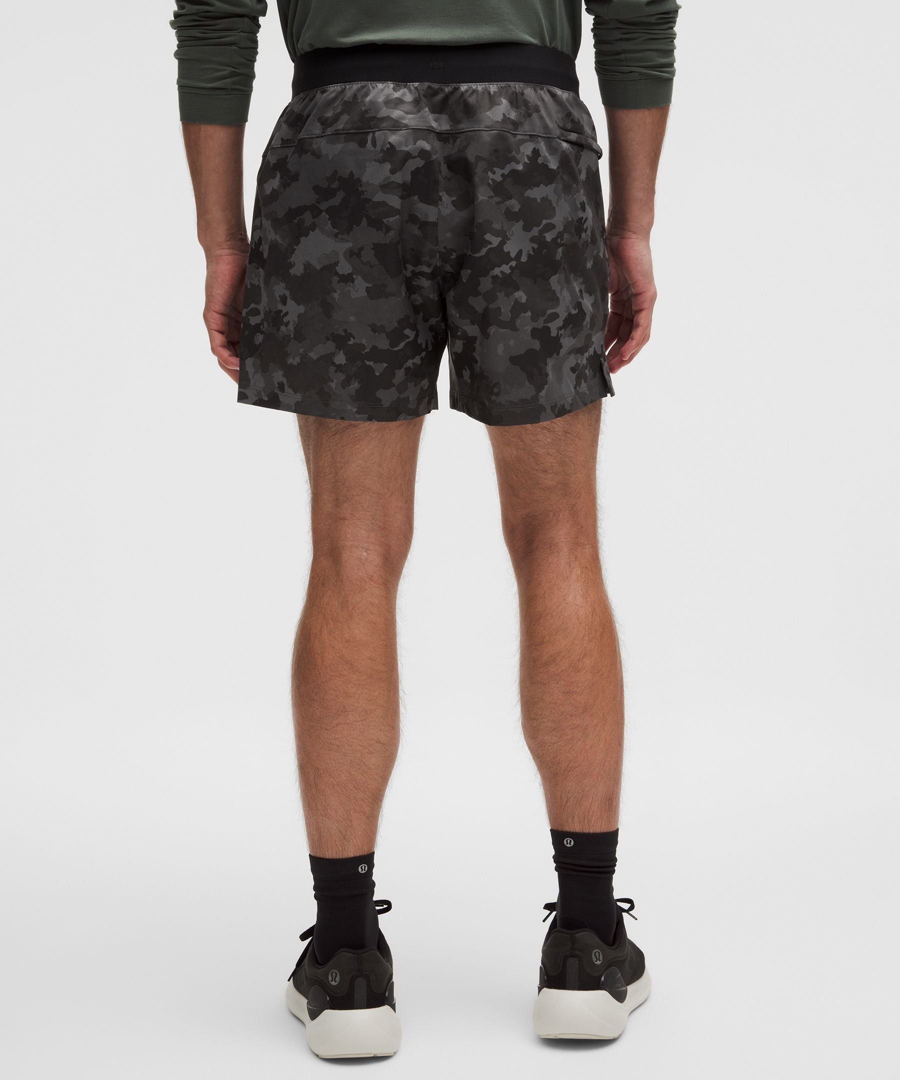 Lululemon Zeroed In Linerless Short 5" Thawed Camo Black Multi
