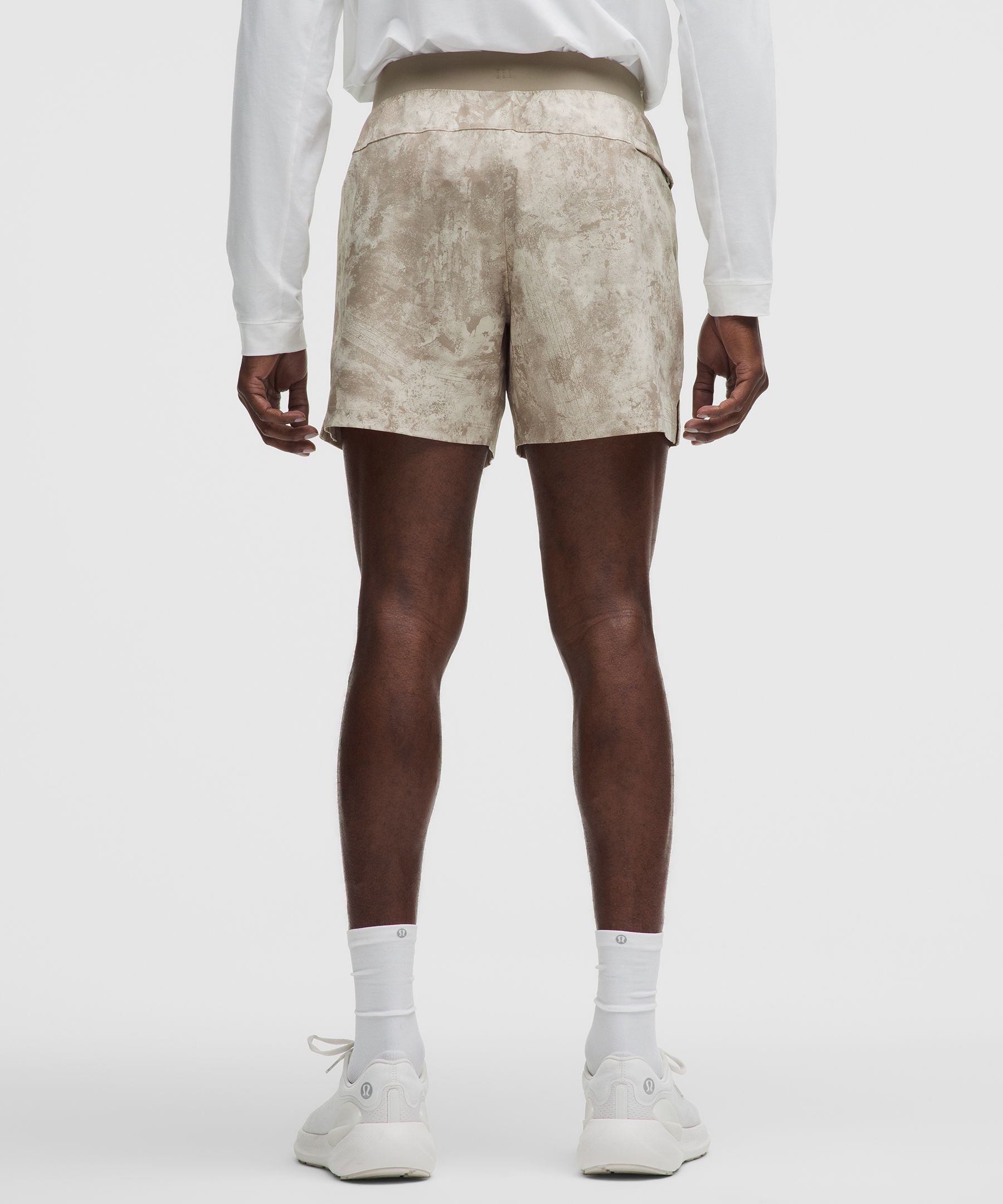 Lululemon Zeroed In Linerless Short 5" Carbon Crunch Sheer Oak Multi