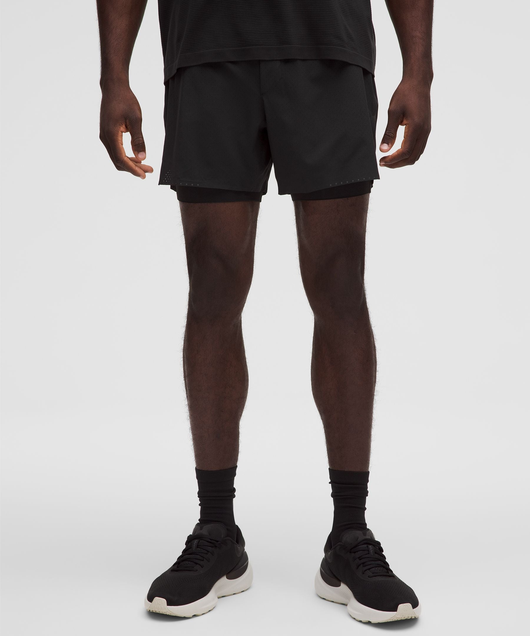 Lululemon Fast and Free Lined Running Short 5" Black
