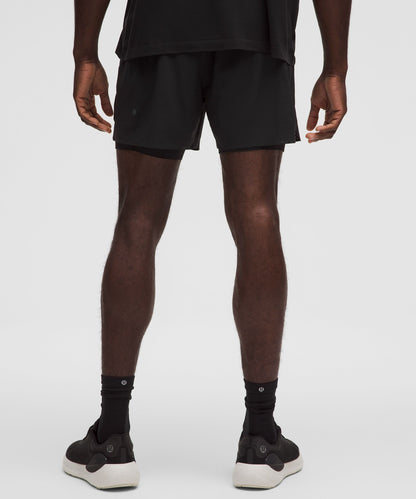 Lululemon Fast and Free Lined Running Short 5" Black