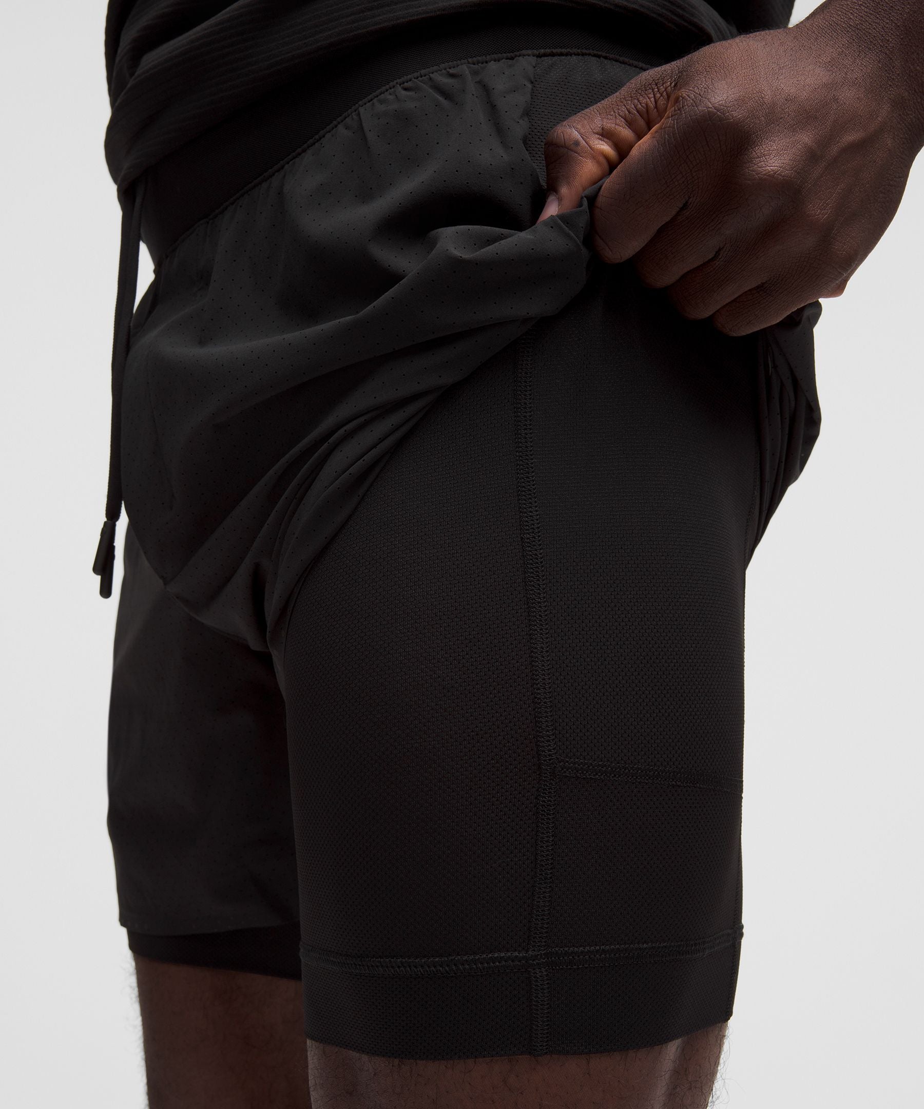 Lululemon Fast and Free Lined Running Short 5" Black