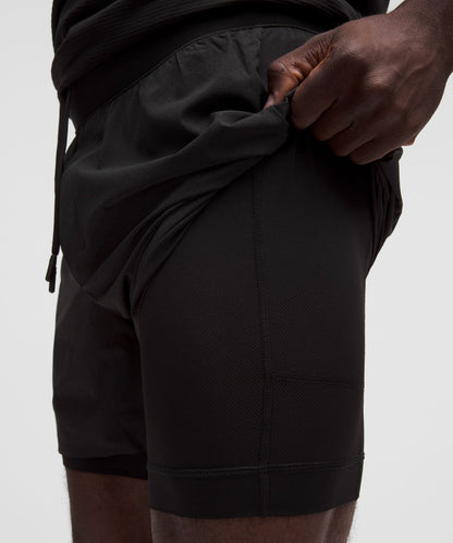 Lululemon Fast and Free Lined Running Short 5" Black