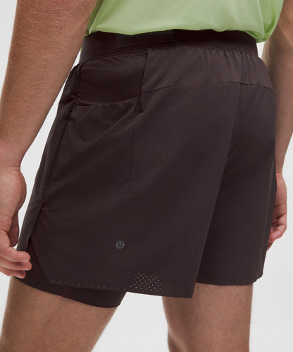 Lululemon Fast and Free Lined Running Short 5" Sequoia