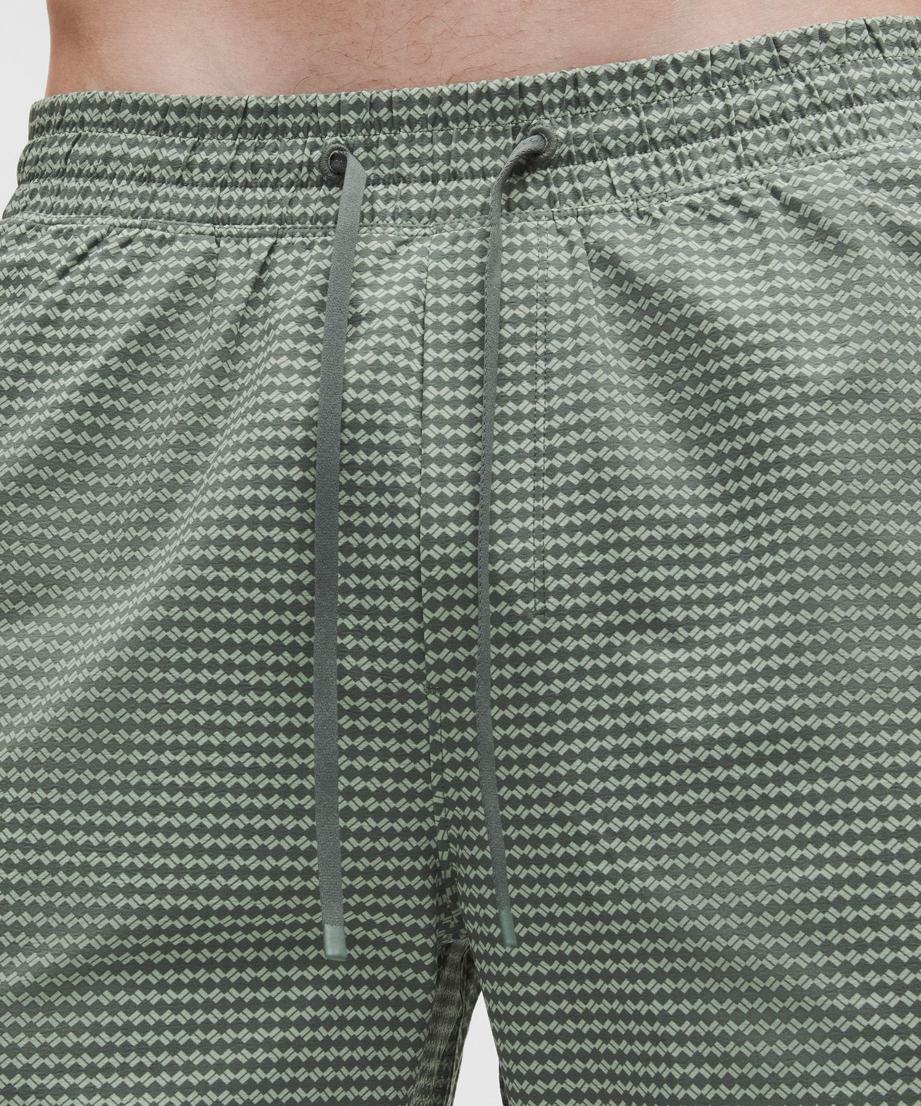 Lululemon Swim Short 7" *Lined Checker Dash Green Multi